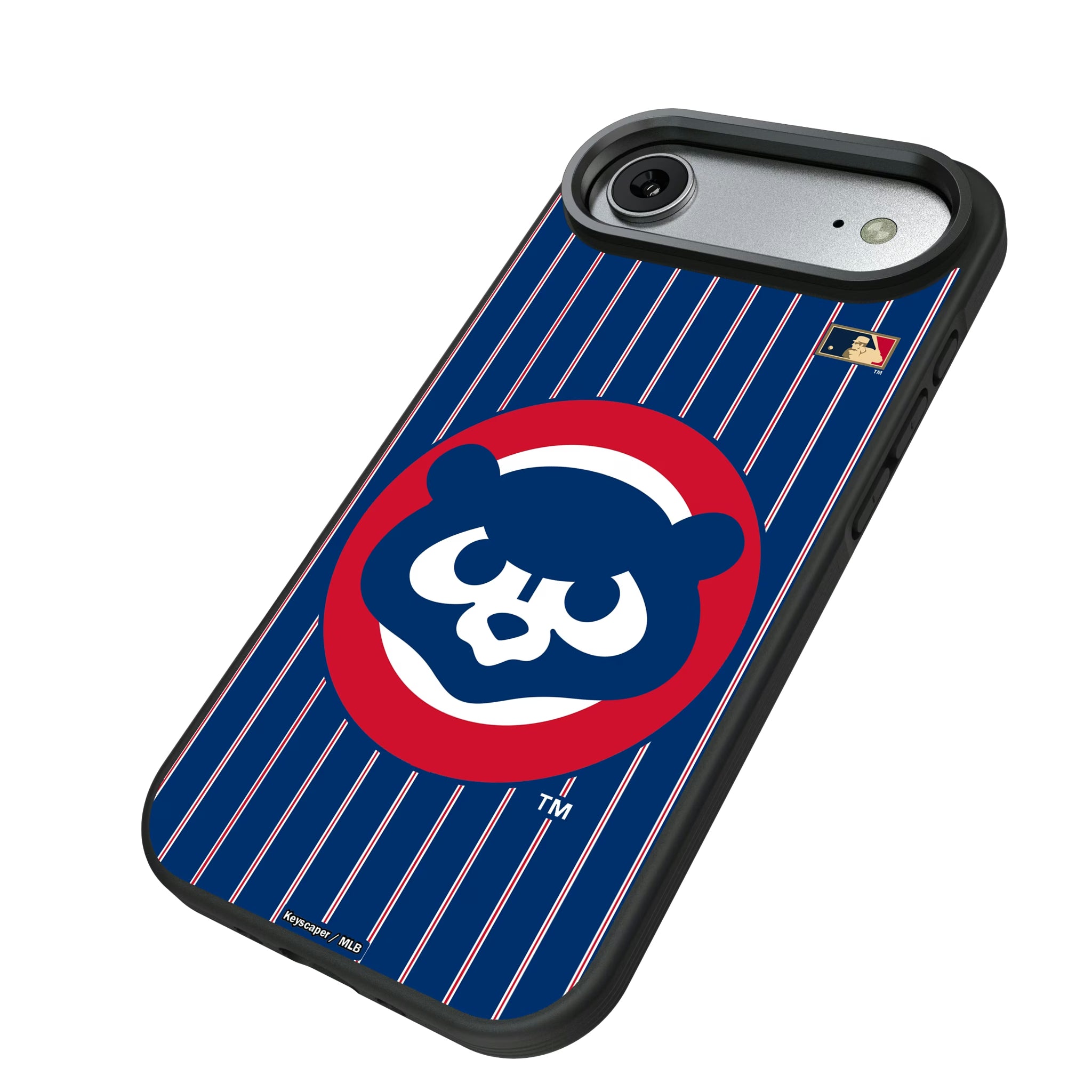 Chicago Cubs Home 1979-1993 - Cooperstown Collection Pinstripe iPhone Bump Phone Case for Apple iPhone - Isometric View#Device_iPhone Air