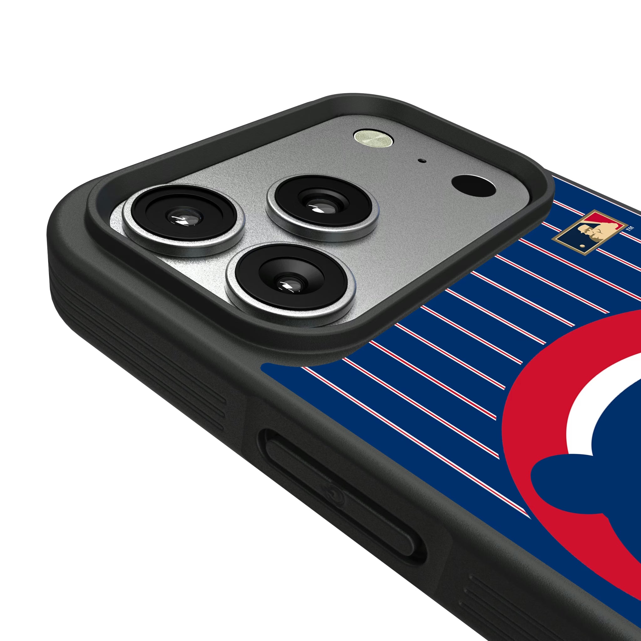 Chicago Cubs Home 1979-1993 - Cooperstown Collection Pinstripe iPhone Bump Phone Case for Apple iPhone - Detail#Device_iPhone 17 Pro