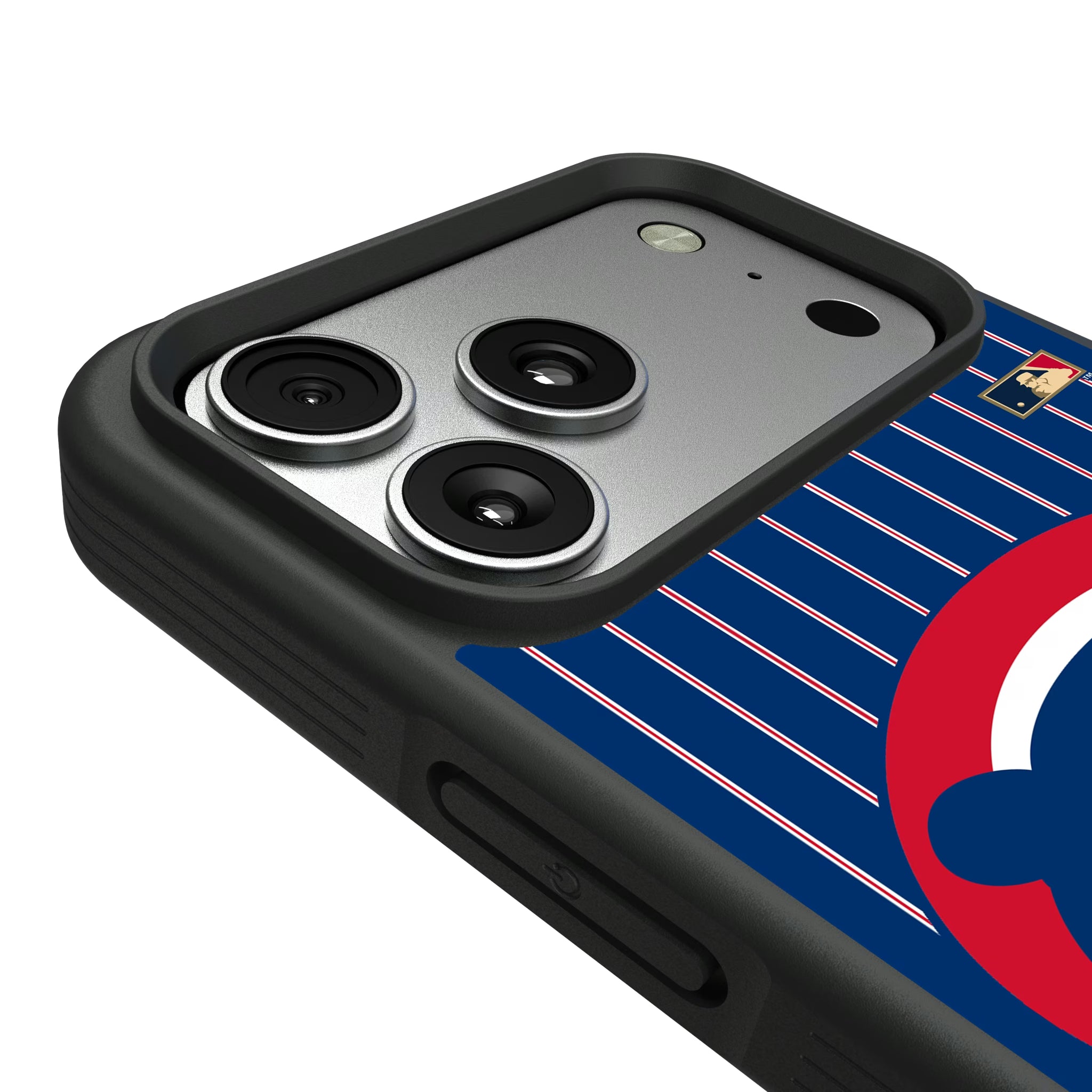Chicago Cubs Home 1979-1993 - Cooperstown Collection Pinstripe iPhone Bump Phone Case for Apple iPhone - Detail#Device_iPhone 17 Pro Max