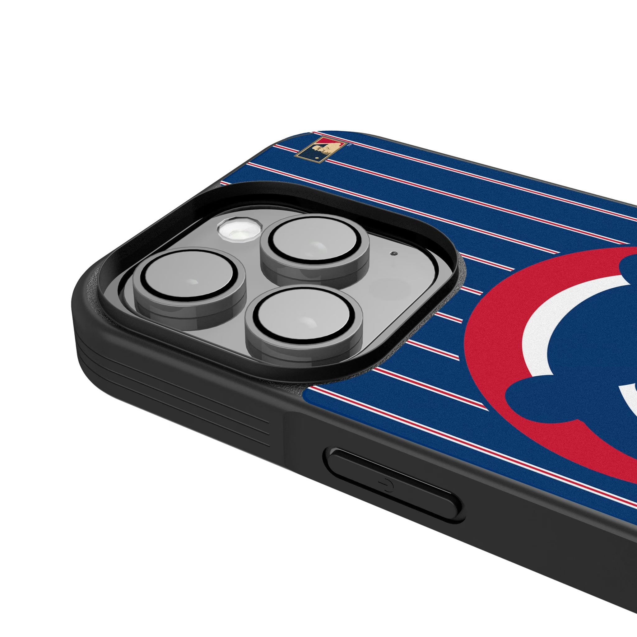 Chicago Cubs Home 1979-1993 - Cooperstown Collection Pinstripe iPhone Bump Phone Case for Apple iPhone - Detail