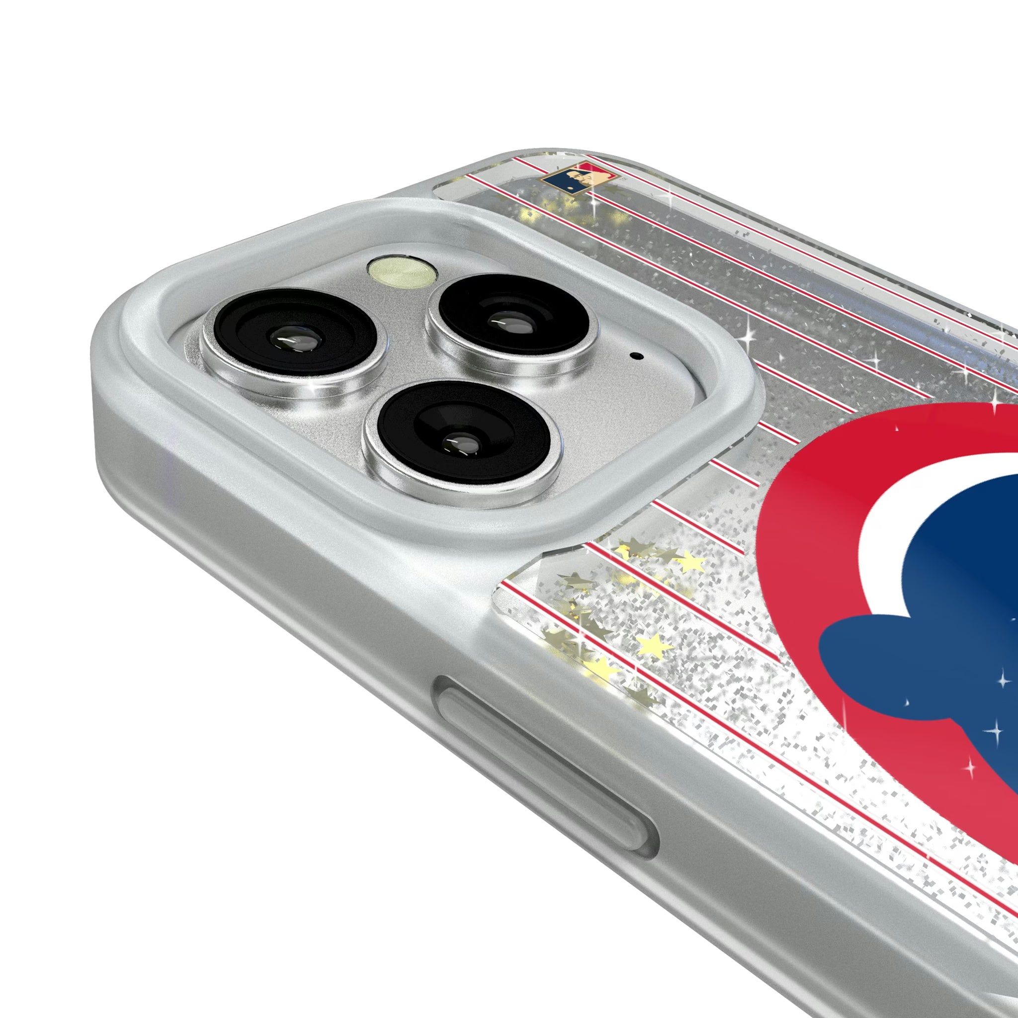 Chicago Cubs Home 1979-1993 - Cooperstown Collection Pinstripe iPhone Glitter Phone Case for Apple iPhone - Detail#Device_iPhone 16 Pro