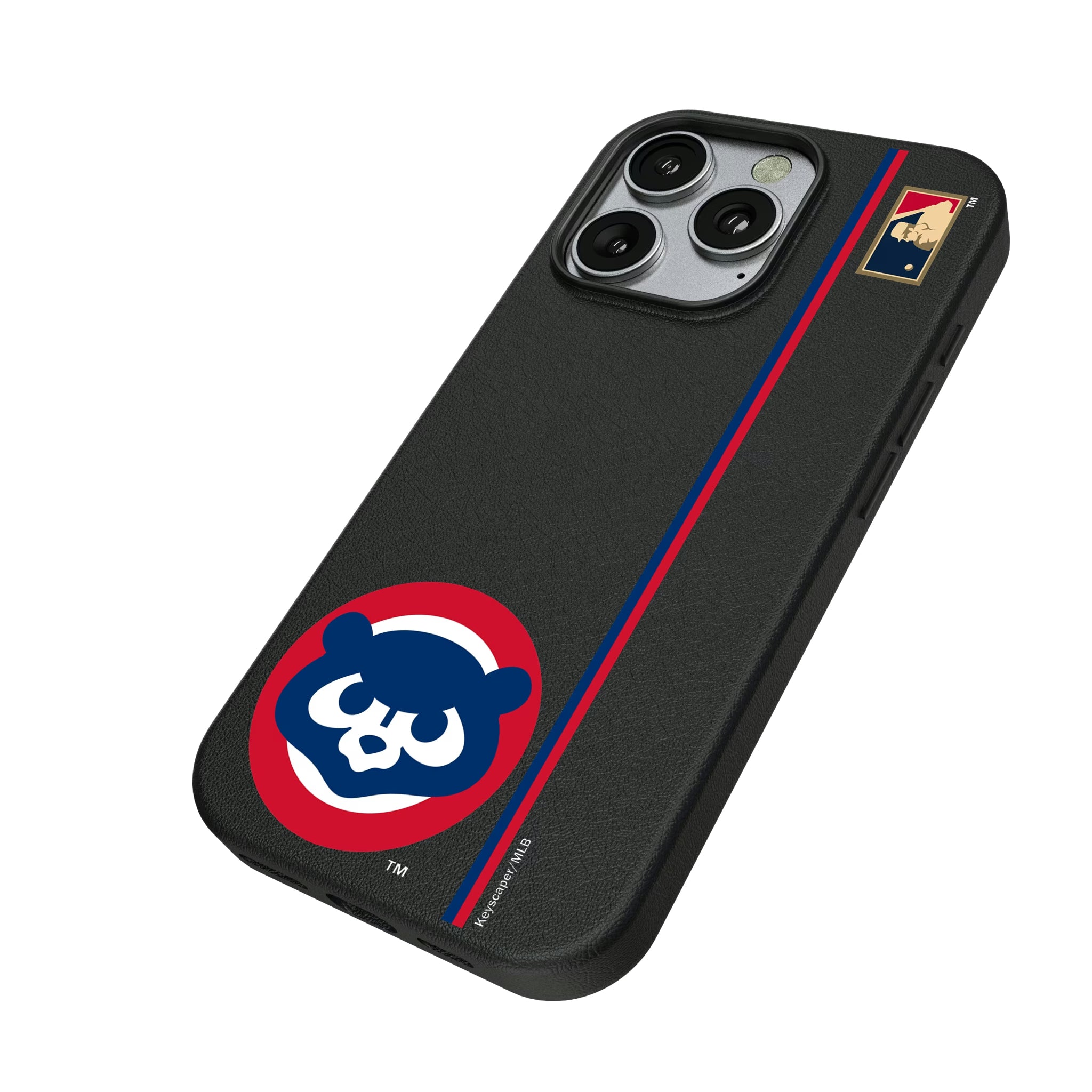 Chicago Cubs Home 1979-1993 - Cooperstown Collection Sidebar iPhone MagSafe Compatible Phone Case for Apple iPhone - Isometric View