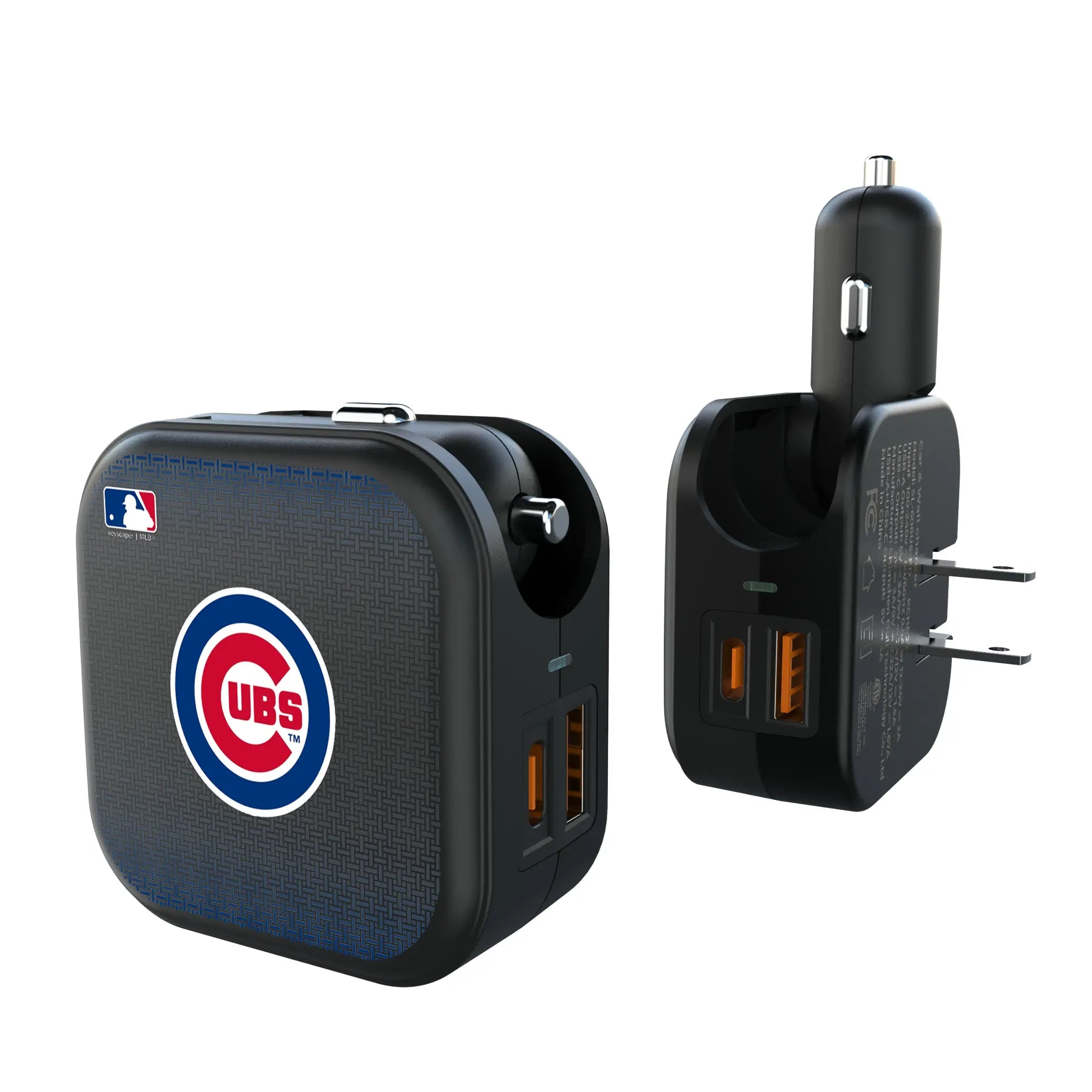 Chicago Cubs Linen 2 in 1 USB A/C Charger