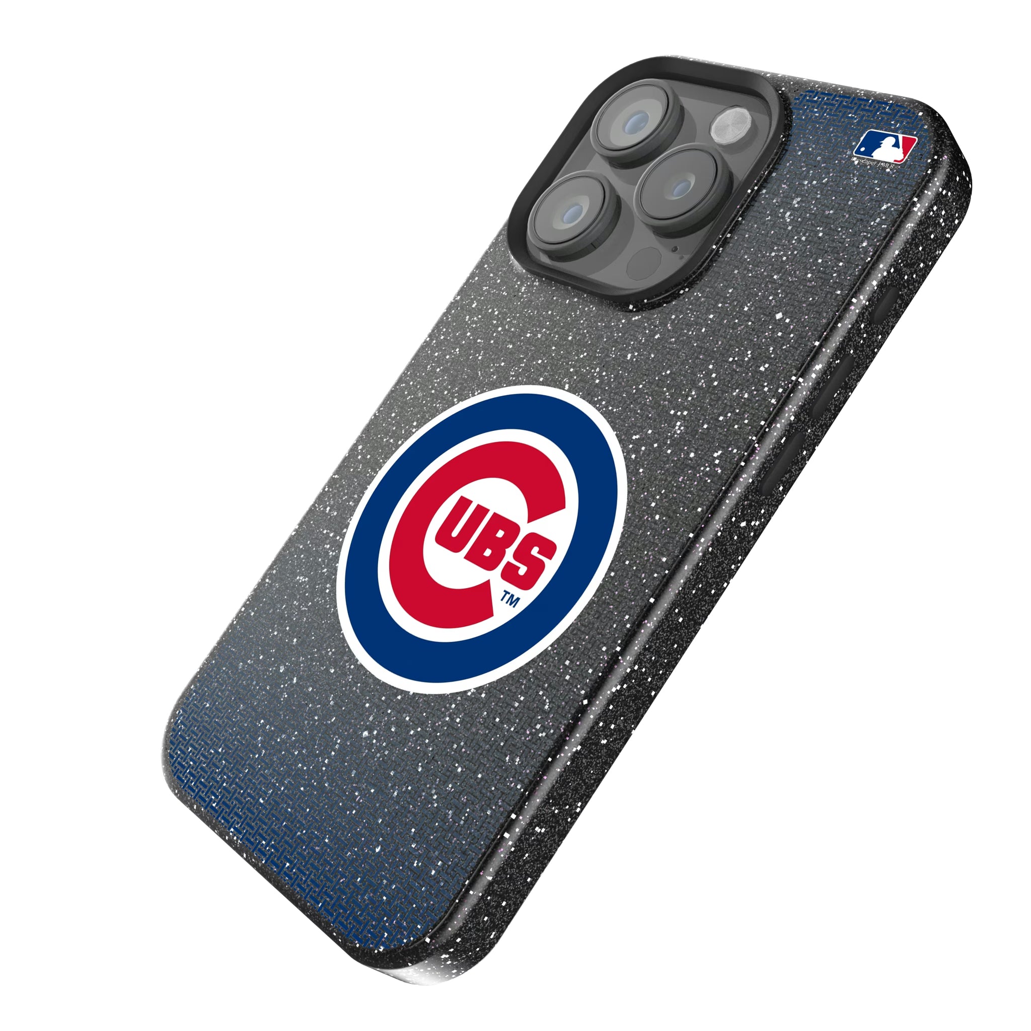 Chicago Cubs Linen iPhone Bling Phone Case for Apple iPhone - Isometric View