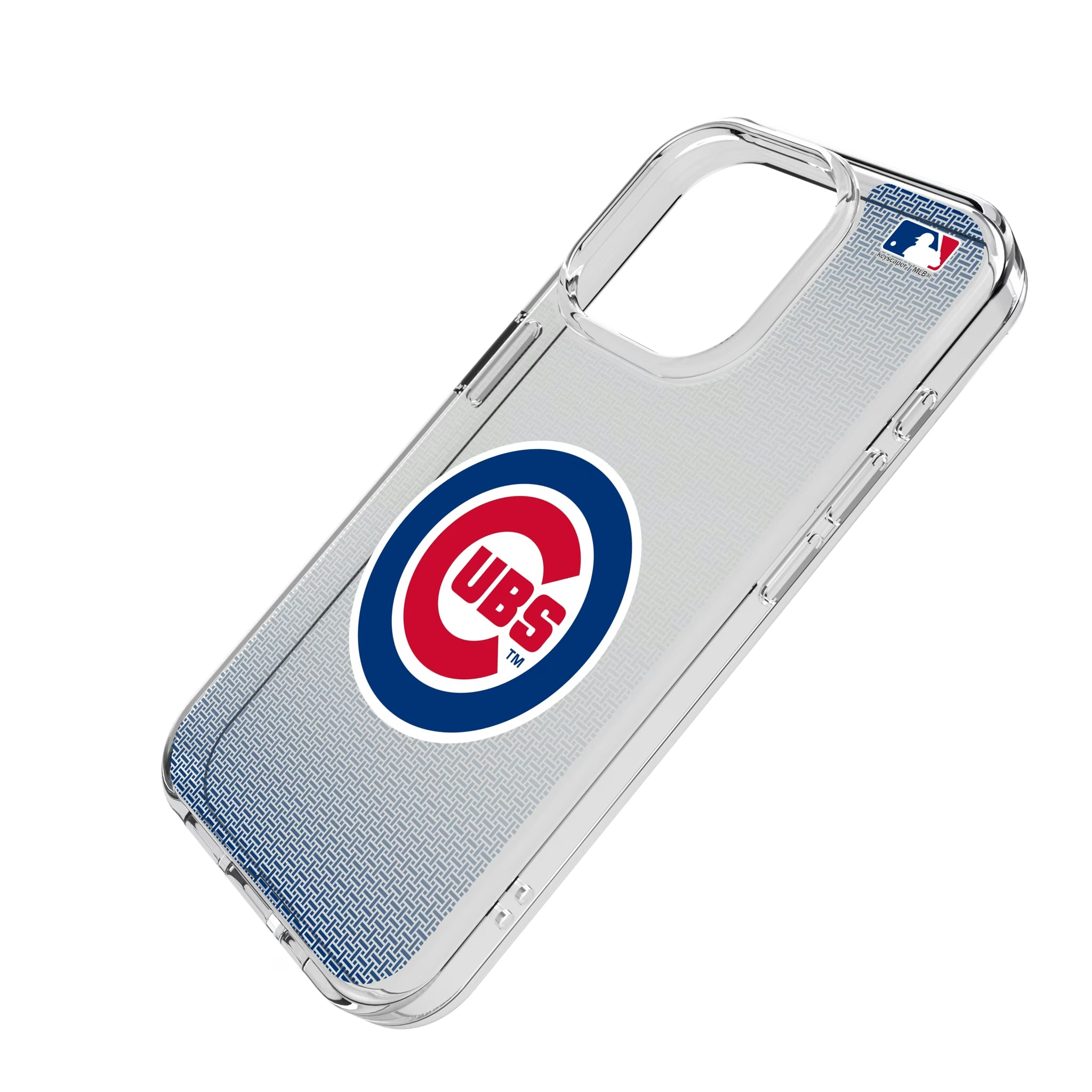 Chicago Cubs Linen iPhone Clear Phone Case for Apple iPhone - Isometric View