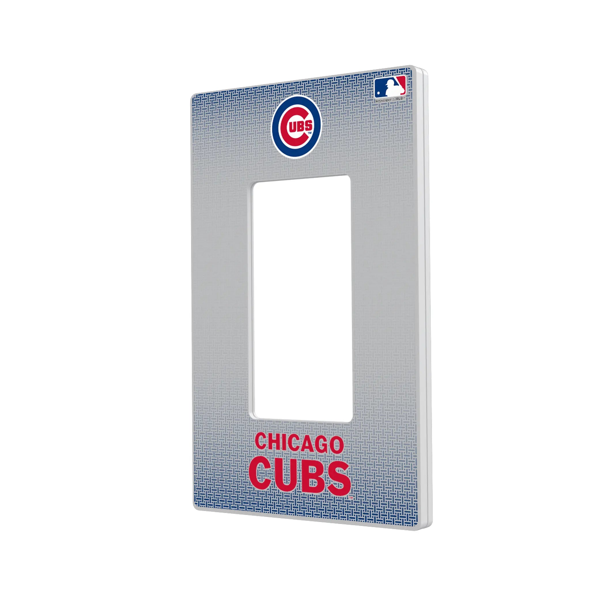 Chicago Cubs Linen Hidden-Screw Light Switch Plate#Style_Single Rocker