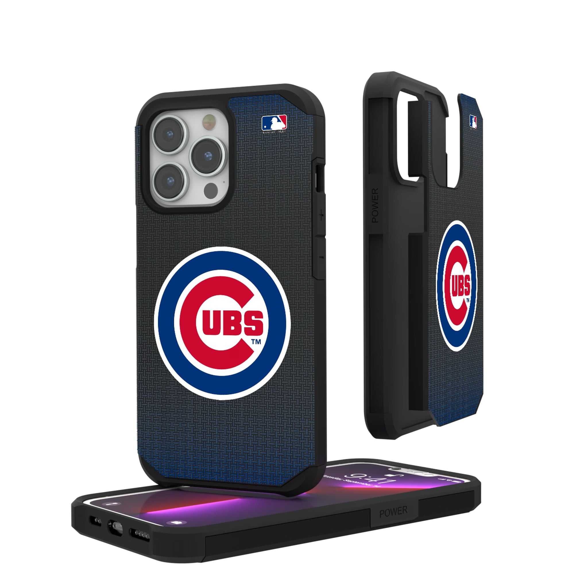 Chicago Cubs Linen iPhone Rugged Phone Case for Apple iPhone#Device_iPhone 13 Pro