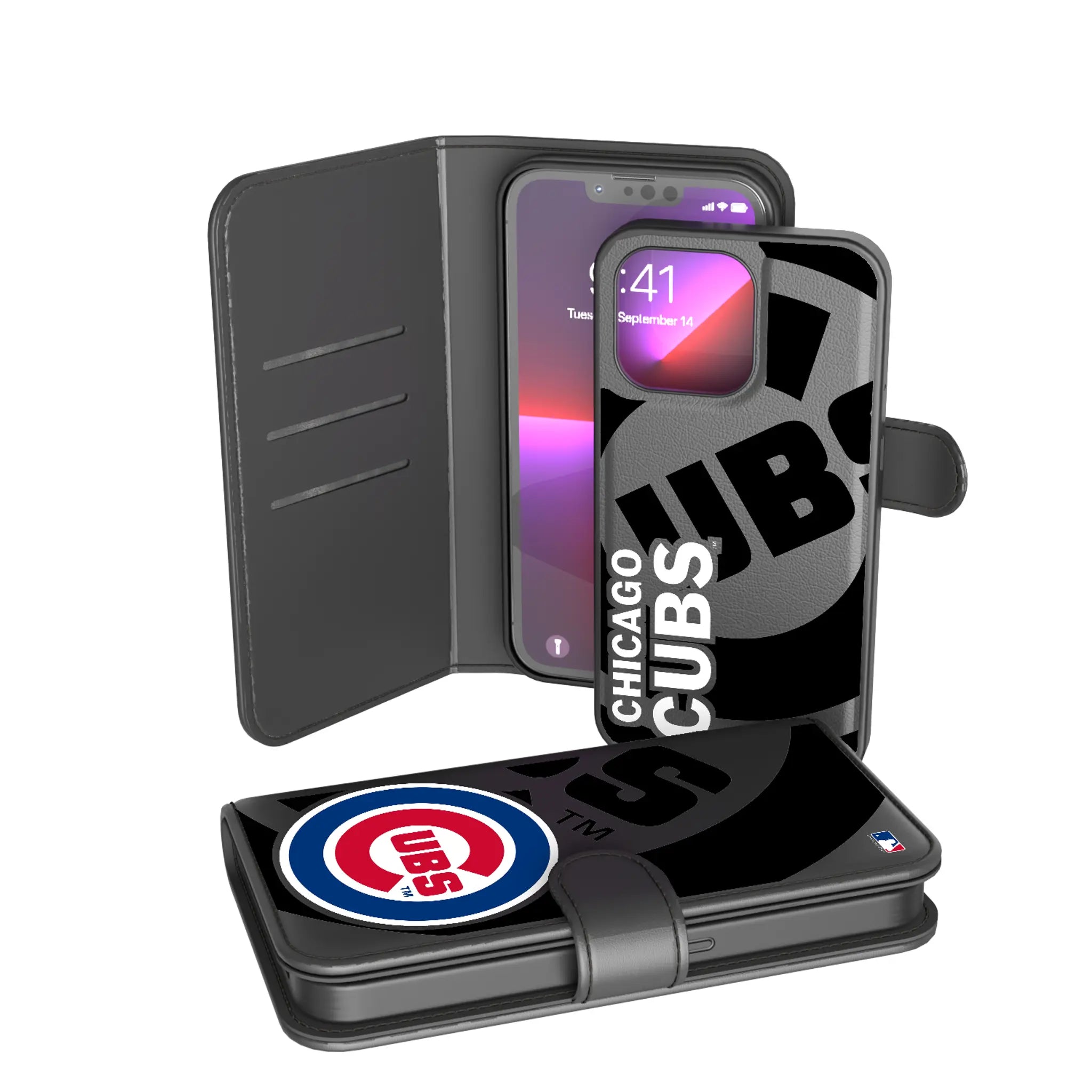 Chicago Cubs Monocolor Tilt iPhone Wallet Phone Case for Apple iPhone