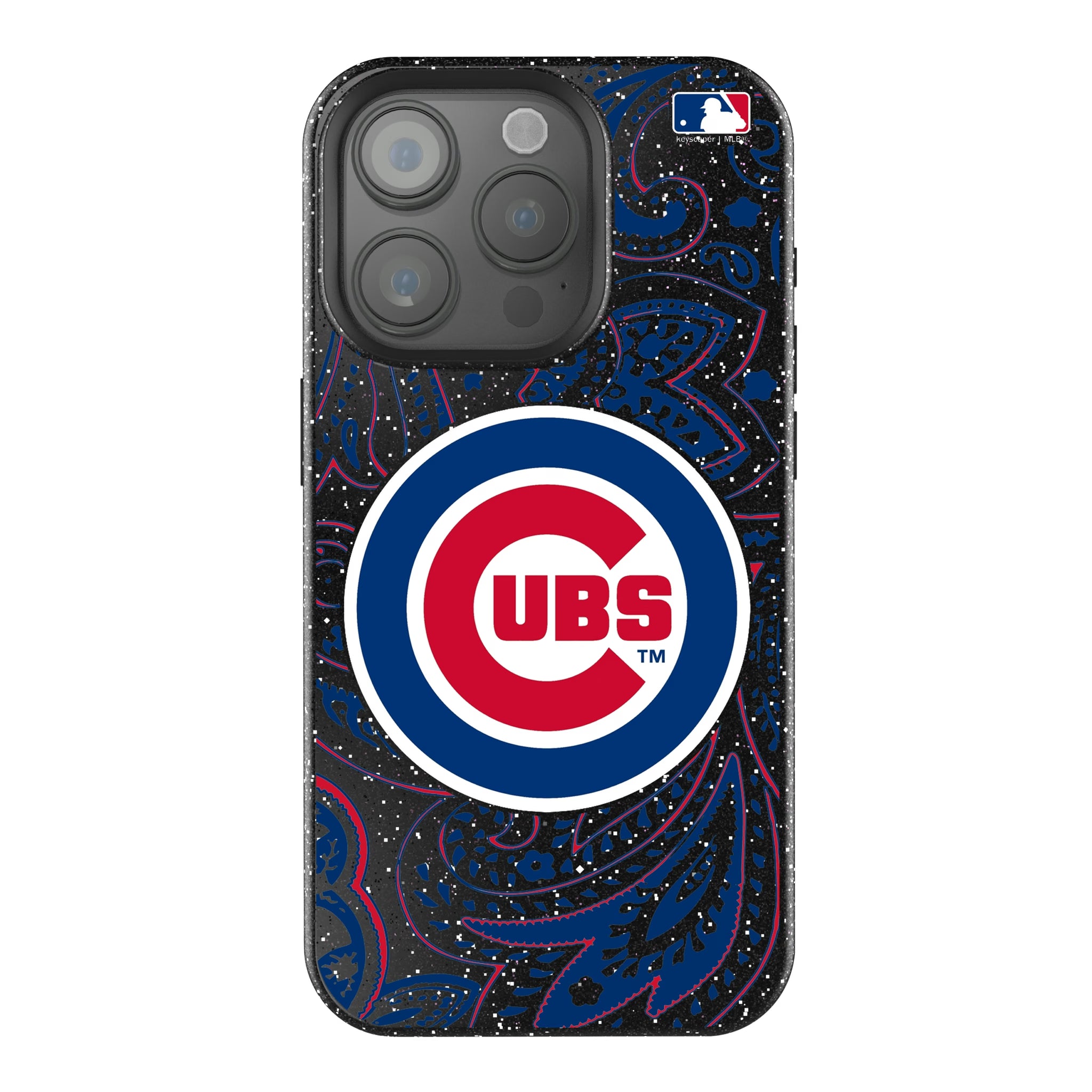 Chicago Cubs Paisley iPhone Bling Phone Case for Apple iPhone