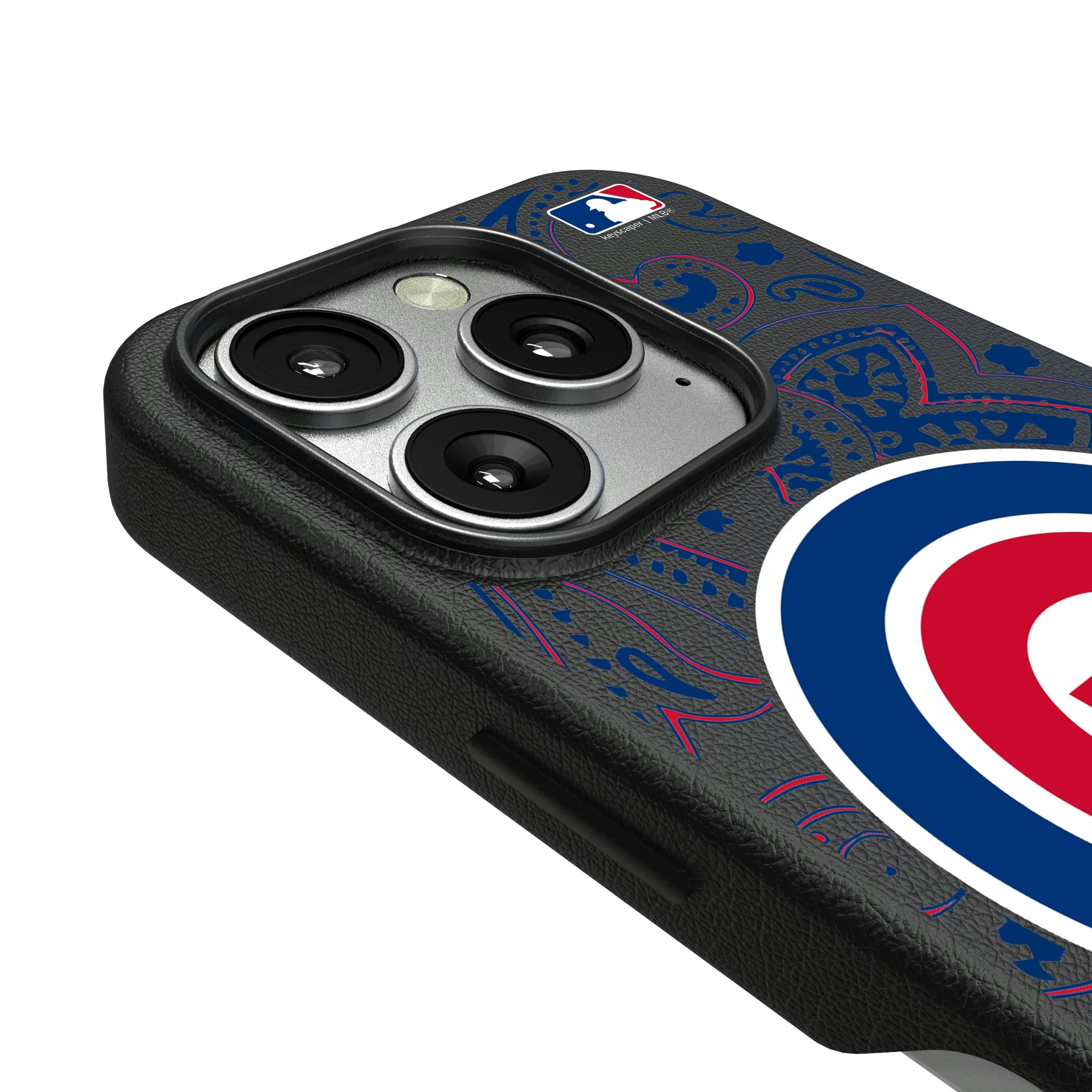 Chicago Cubs Paisley iPhone MagSafe Compatible Phone Case for Apple iPhone - Detail