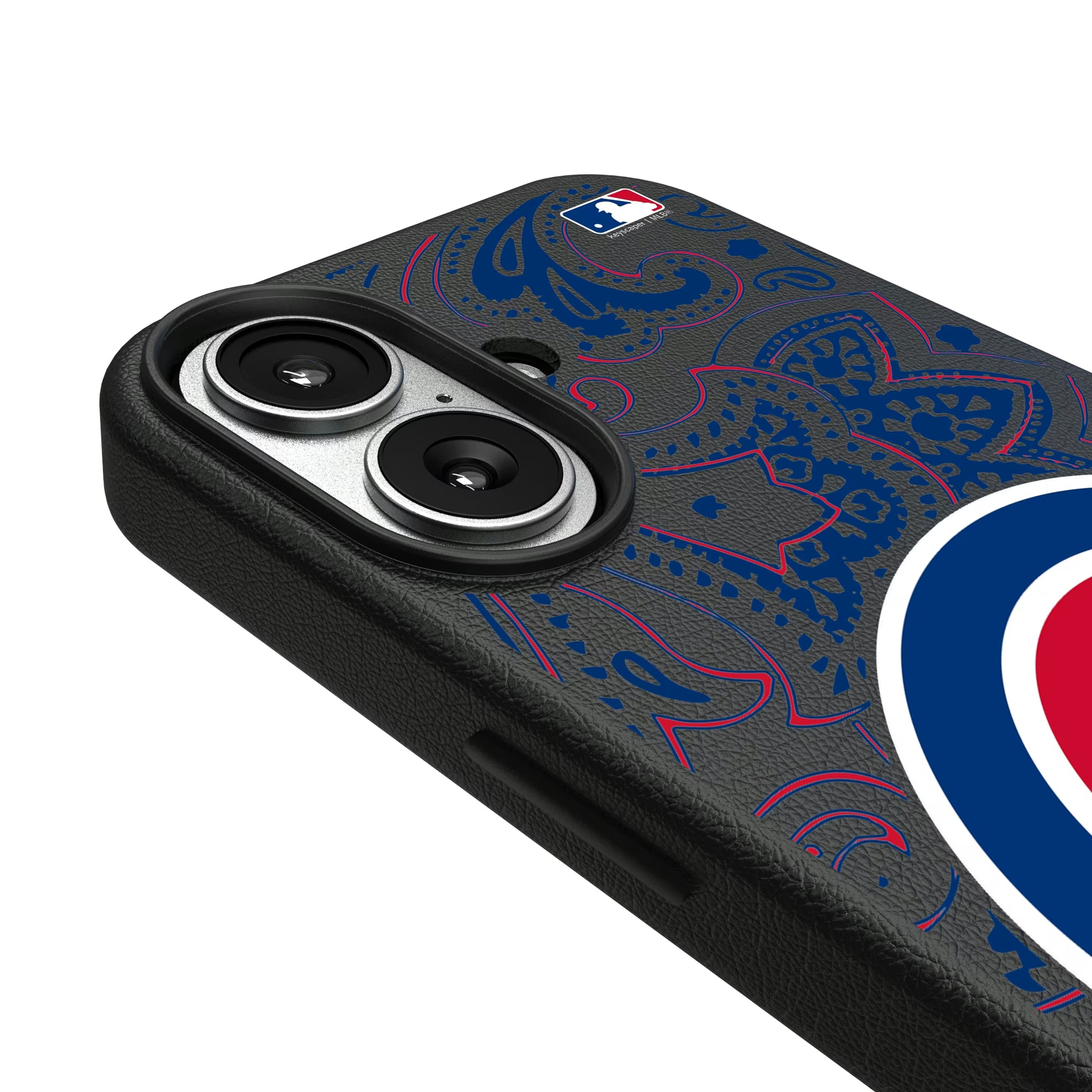 Chicago Cubs Paisley iPhone MagSafe Compatible Phone Case for Apple iPhone - Detail#Device_iPhone 17
