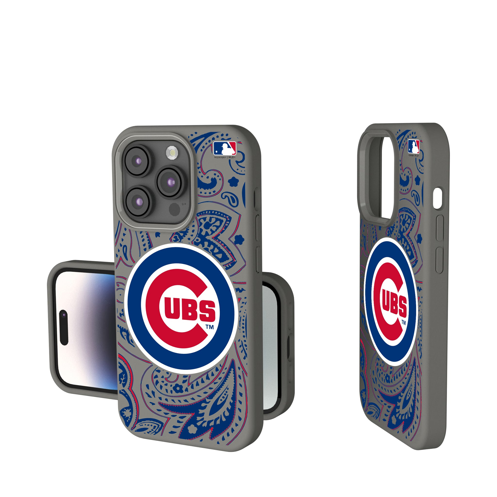 Chicago Cubs Paisley iPhone Soft Touch Phone Case for Apple iPhone