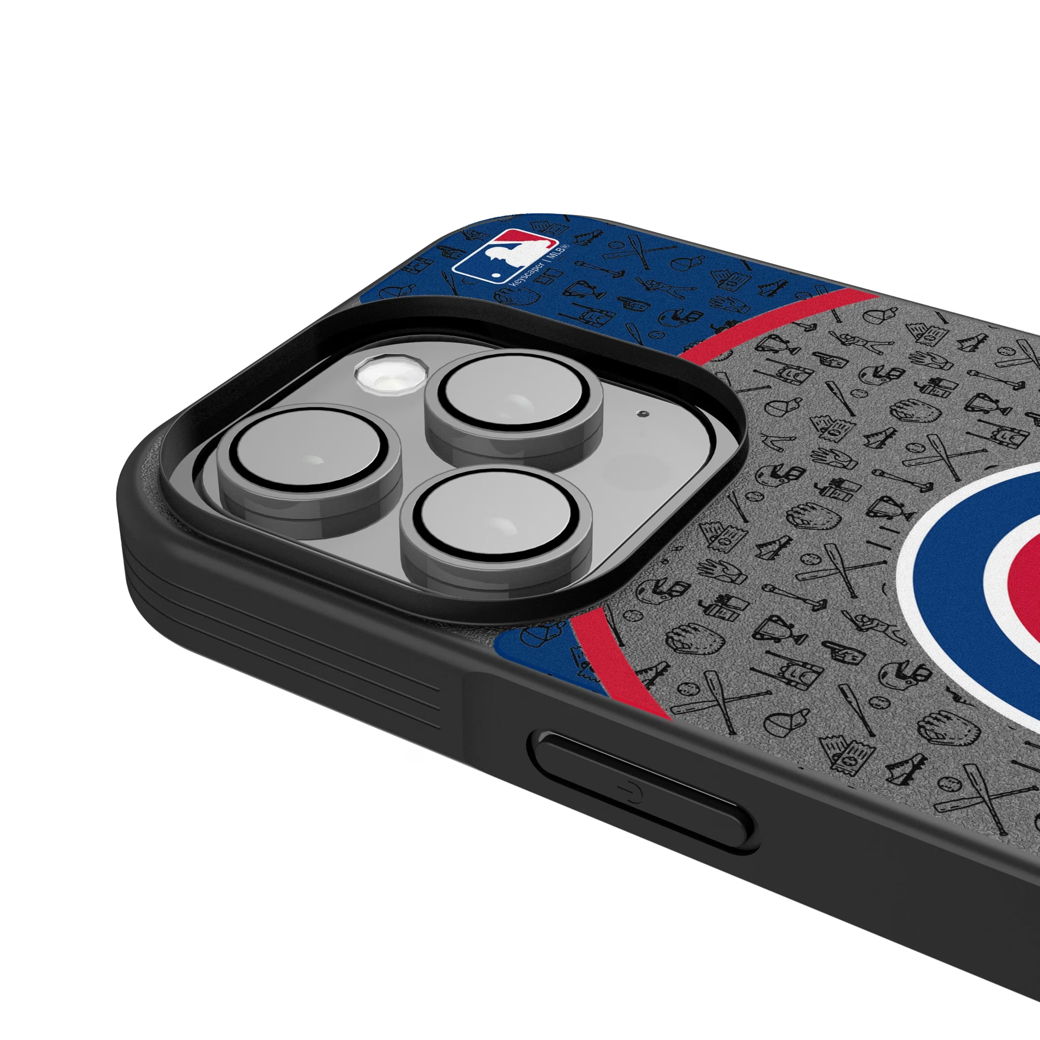 Chicago Cubs Personalized Circle iPhone Bump Phone Case for Apple iPhone - Detail