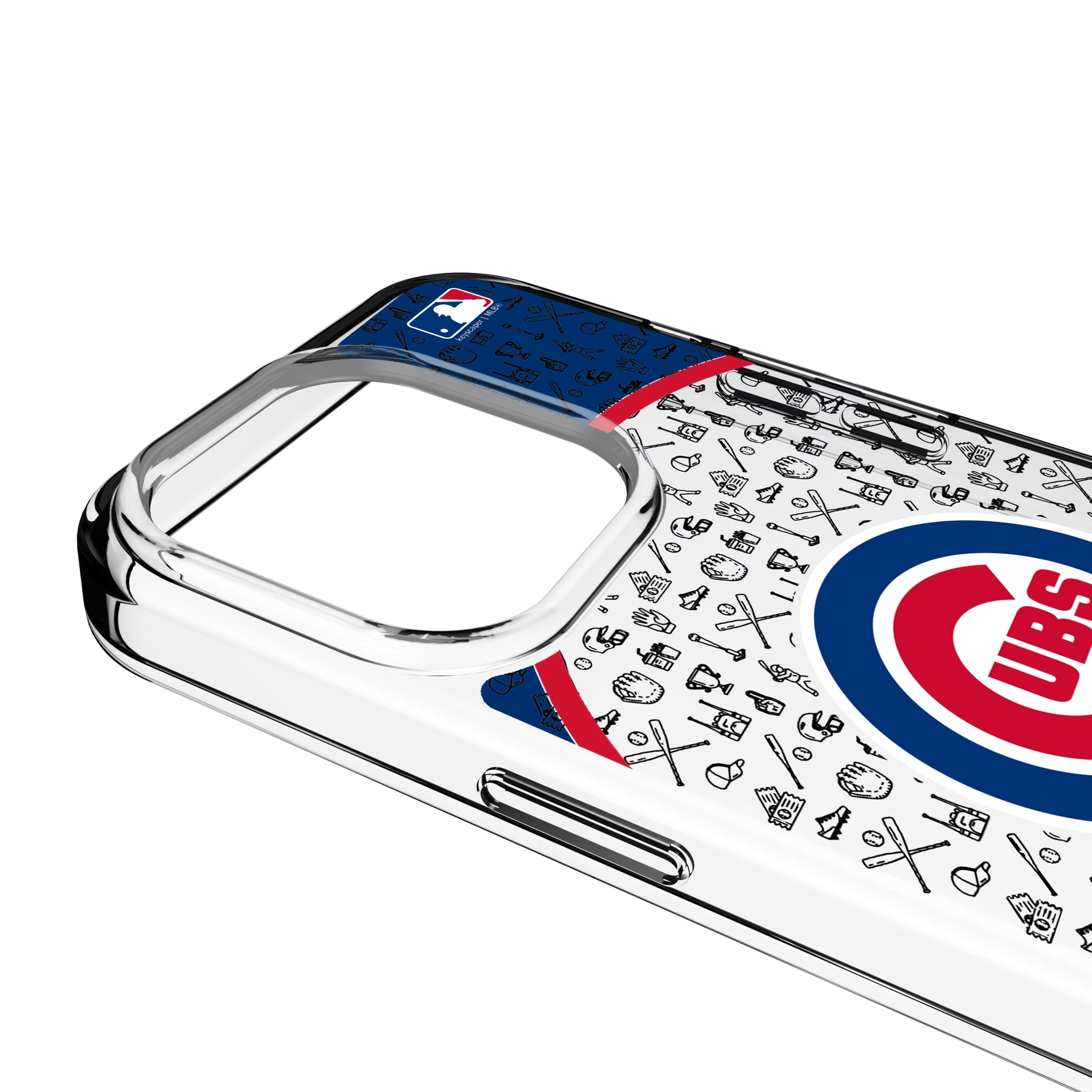 Chicago Cubs Personalized Circle iPhone Clear Phone Case for Apple iPhone - Detail