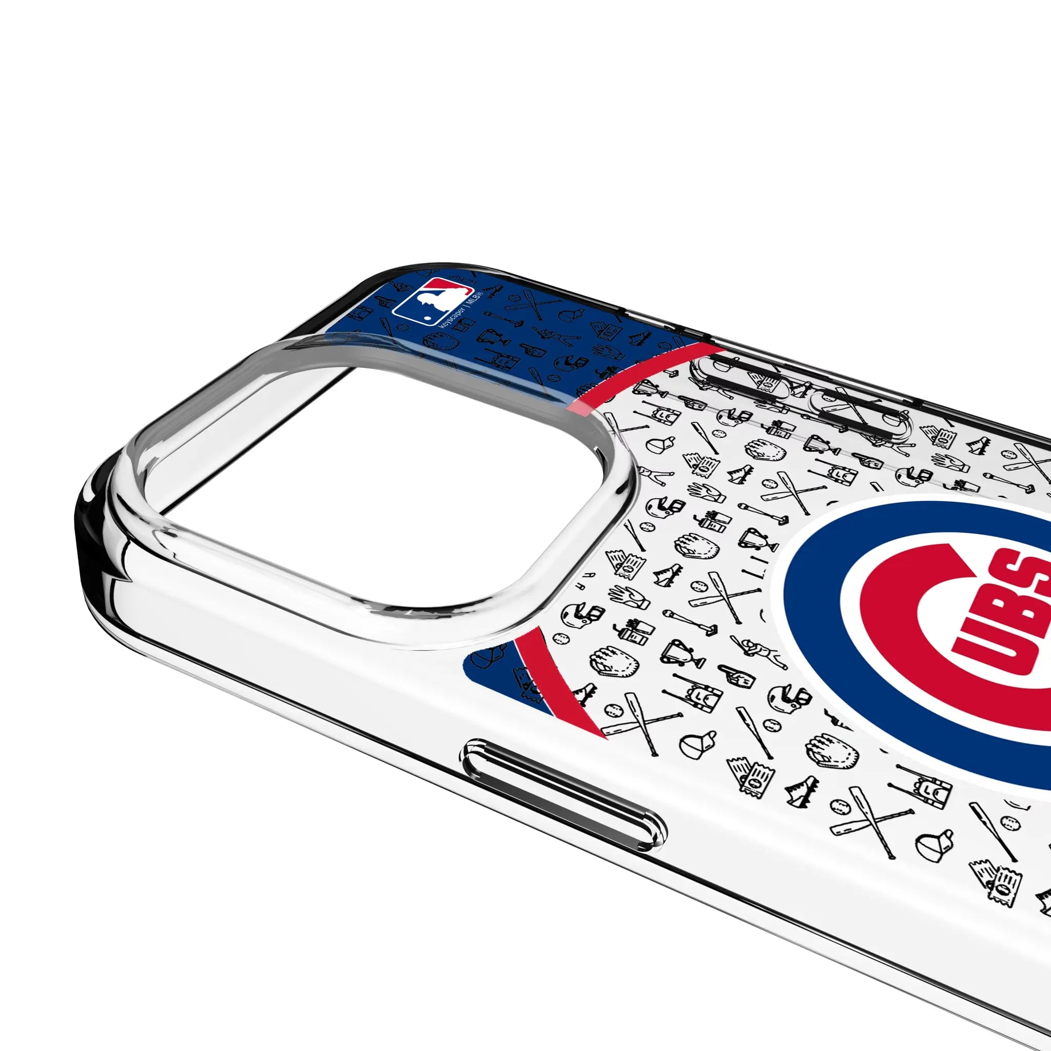 Chicago Cubs Personalized Circle iPhone Clear Phone Case for Apple iPhone - Detail