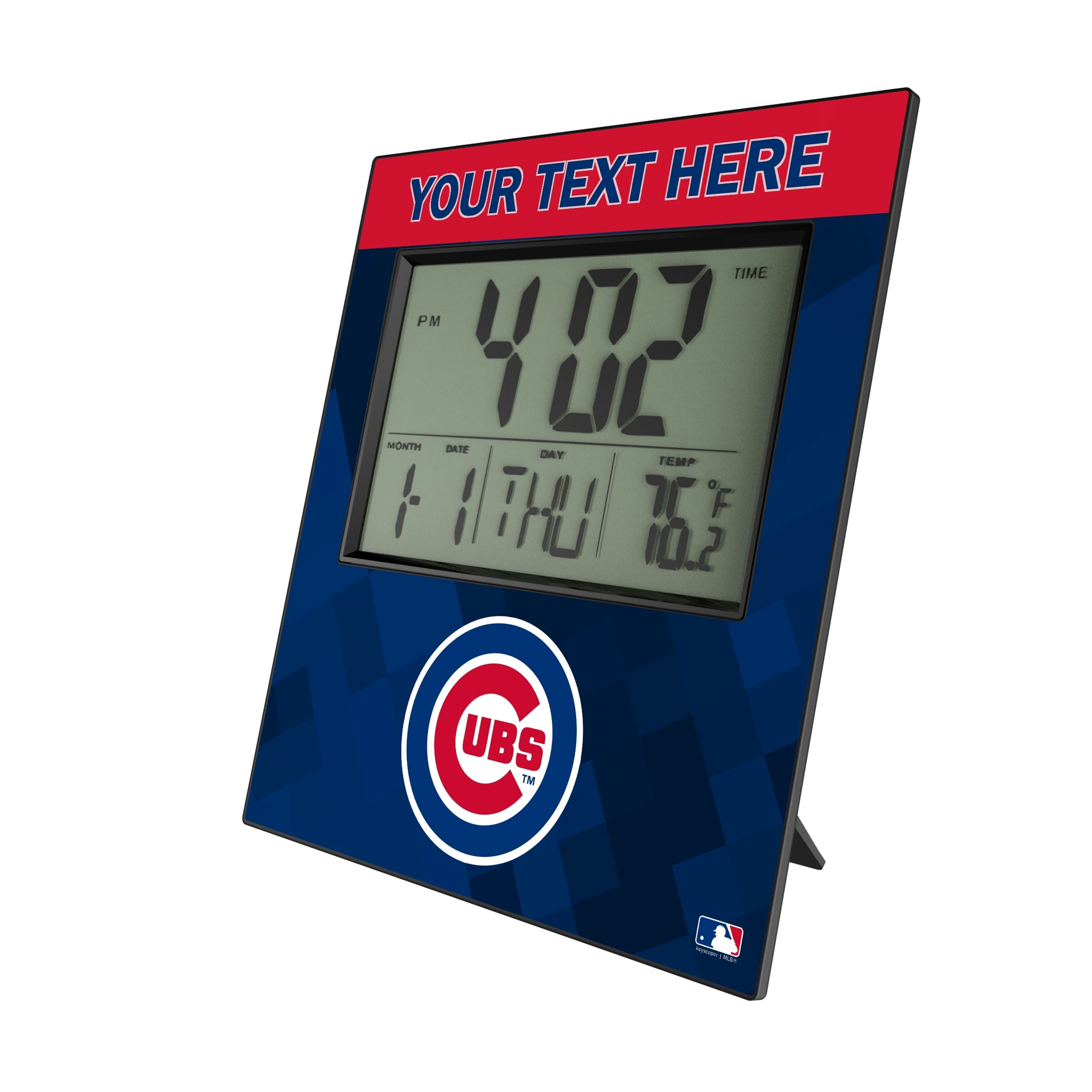 Chicago Cubs Personalized Color Block Wall Clock