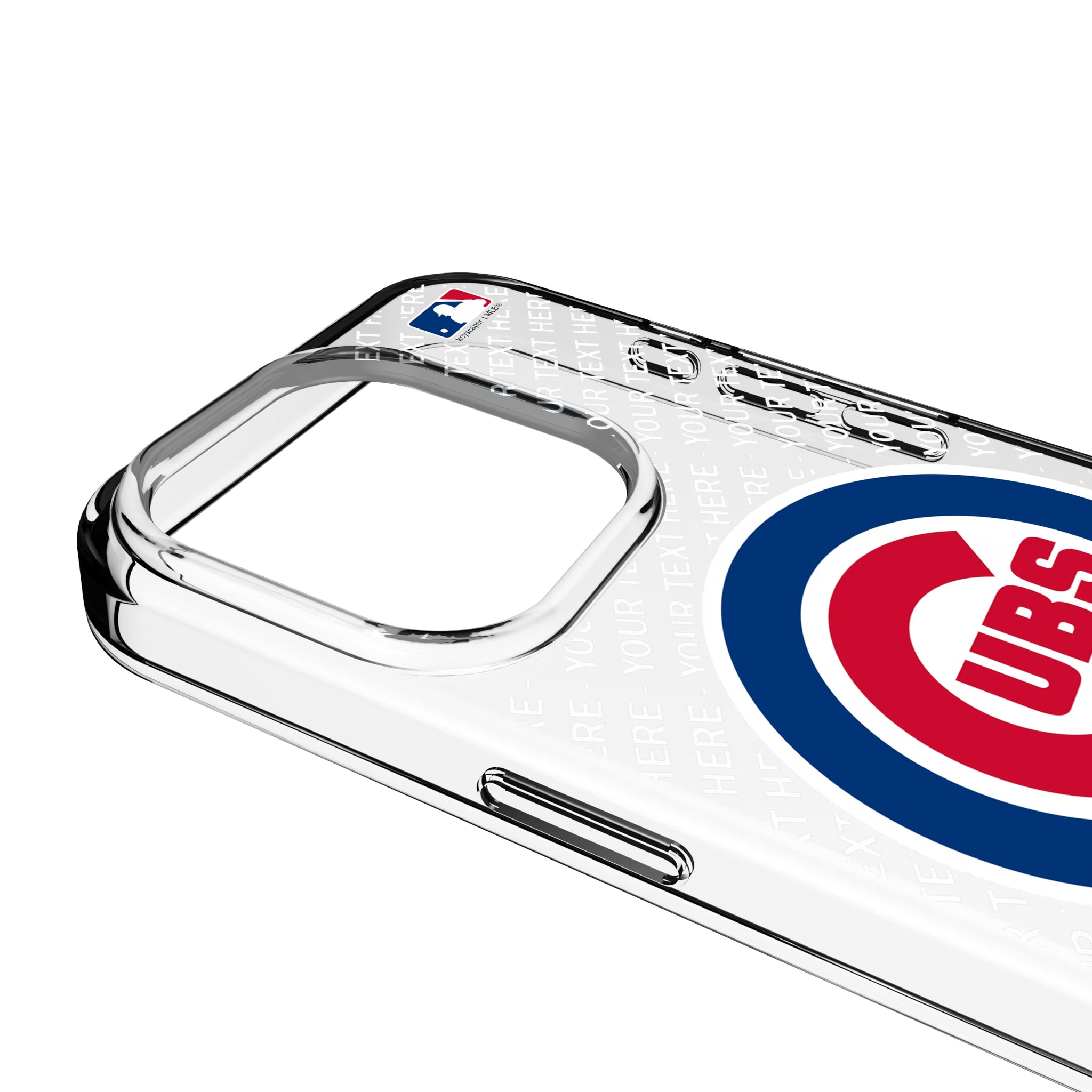 Chicago Cubs Personalized EndZone Plus iPhone Clear Phone Case for Apple iPhone - Detail