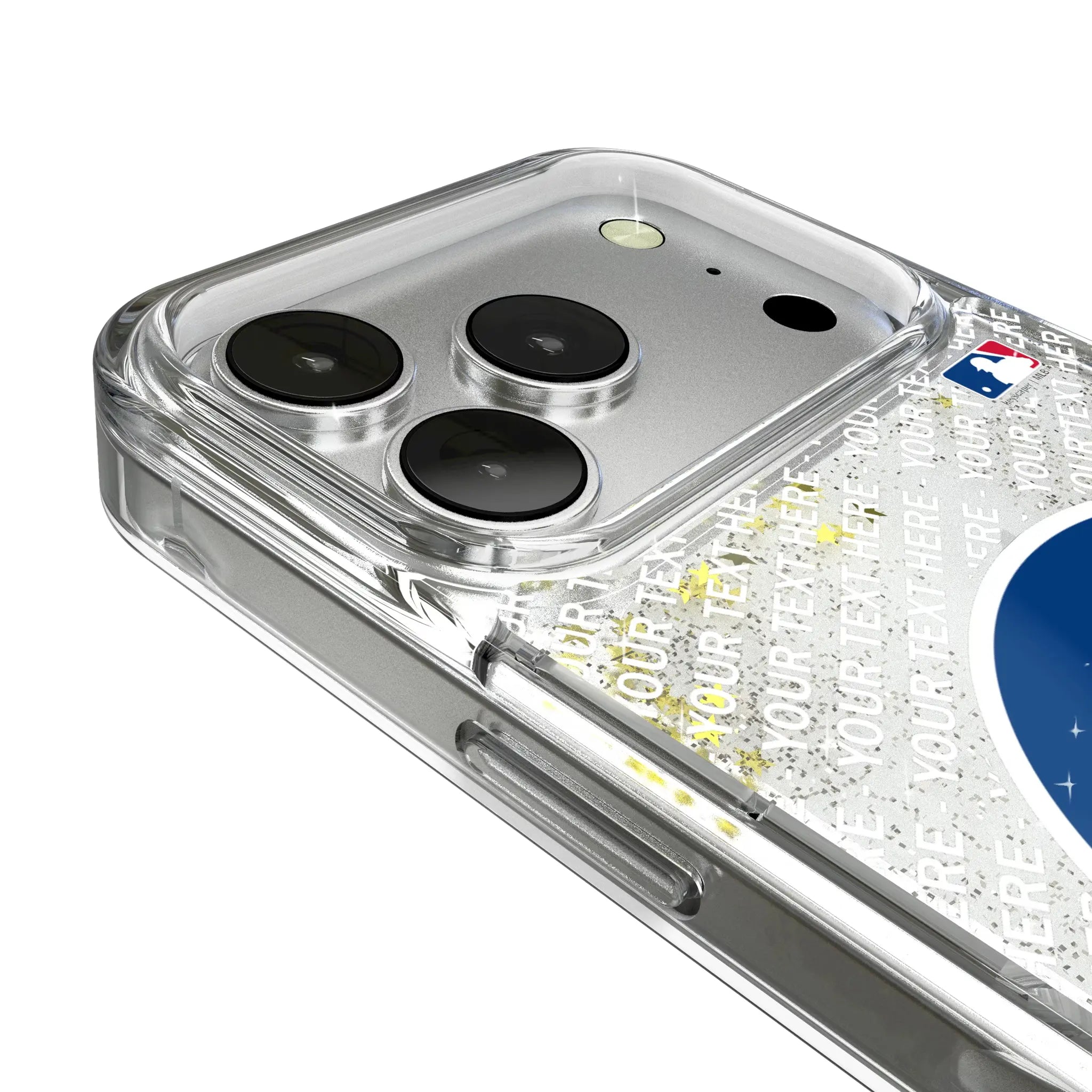Chicago Cubs Personalized EndZone Plus iPhone Glitter Phone Case for Apple iPhone - Detail