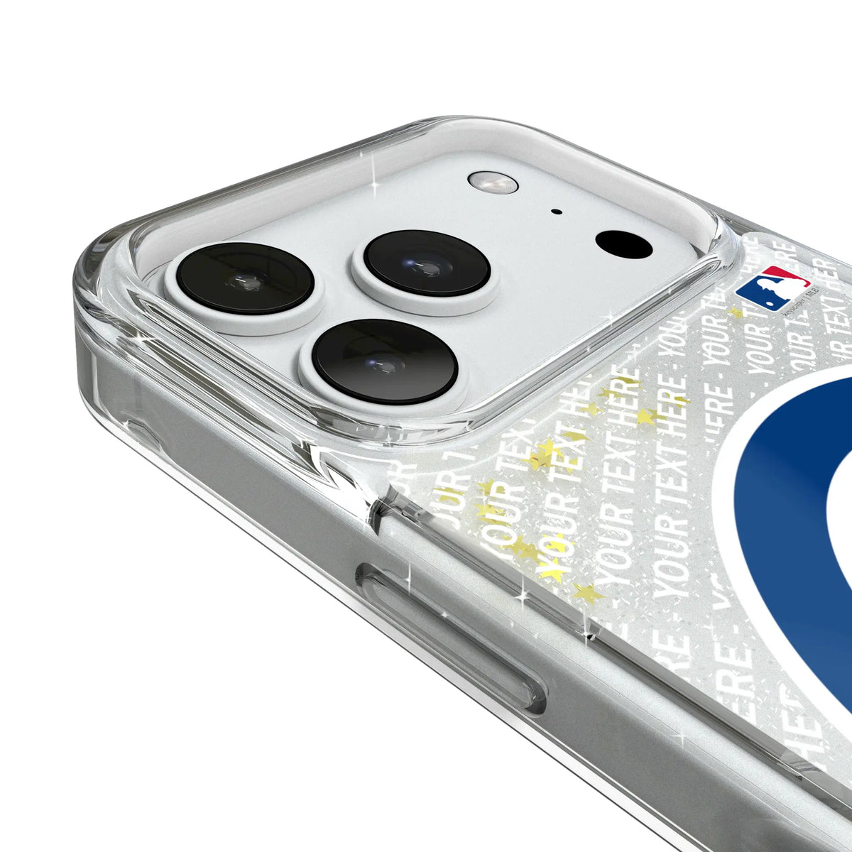 Chicago Cubs Personalized EndZone Plus iPhone Glitter Phone Case for Apple iPhone - Detail#Device_iPhone 18 Pro
