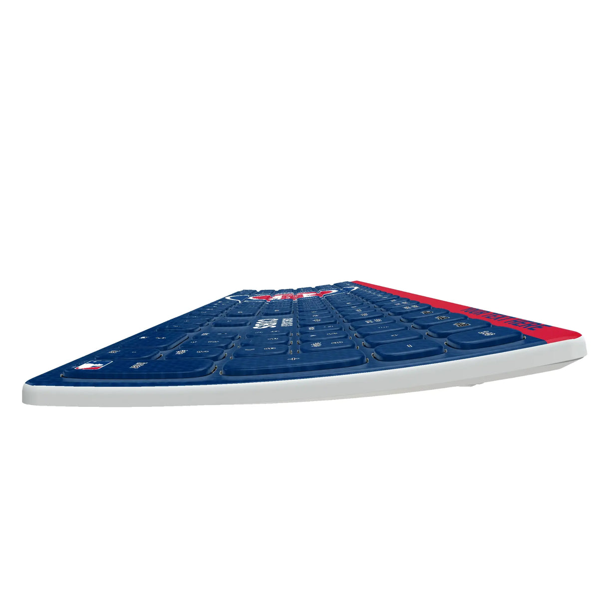 Chicago Cubs Personalized Endzone Solid KKB605 Curved Wireless Keyboard