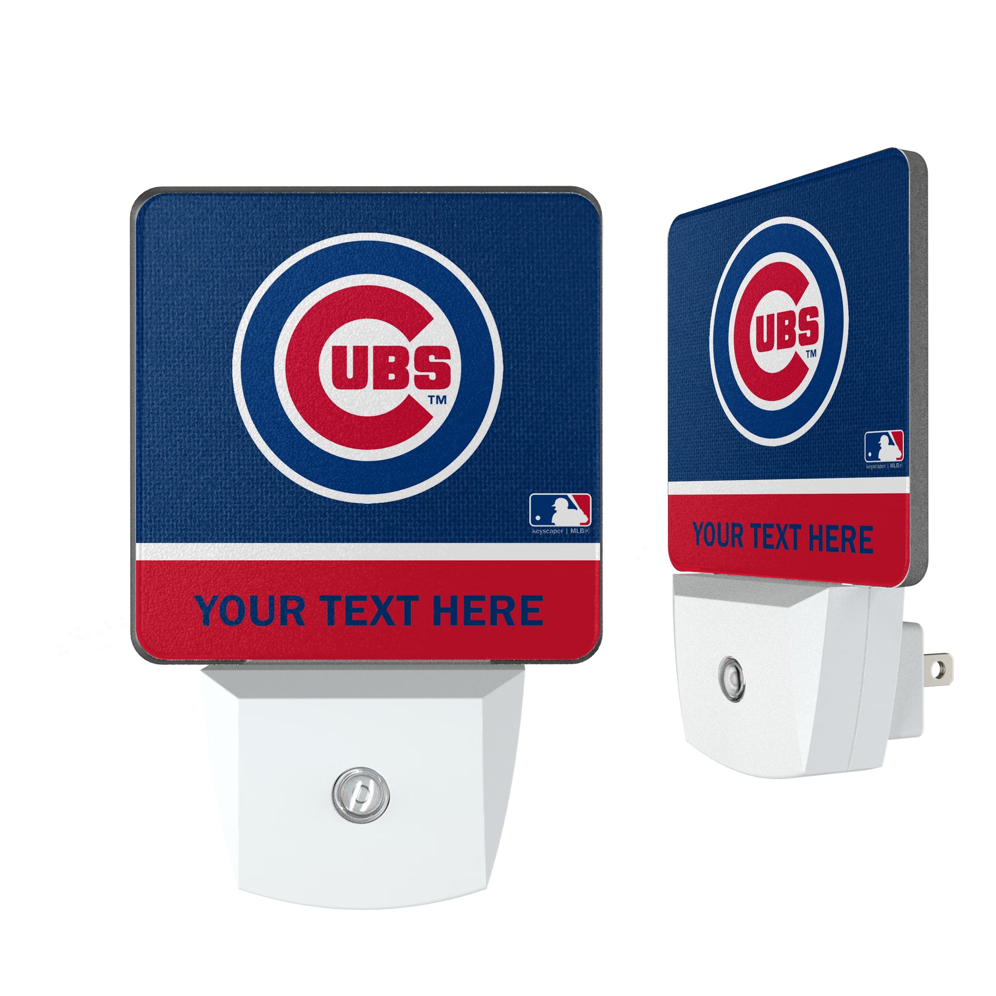 Chicago Cubs Personalized Endzone Solid Night Light 2-Pack