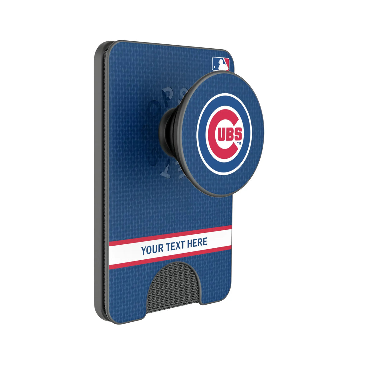 Chicago Cubs Personalized Endzone Solid Popsockets Wallet Magnetic