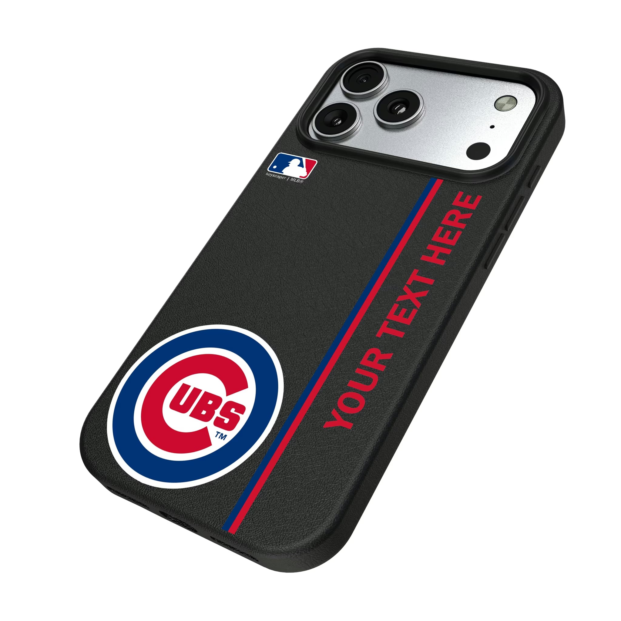 Chicago Cubs Personalized Sidebard iPhone MagSafe Compatible Phone Case for Apple iPhone - Isometric View#Device_iPhone 17 Pro Max