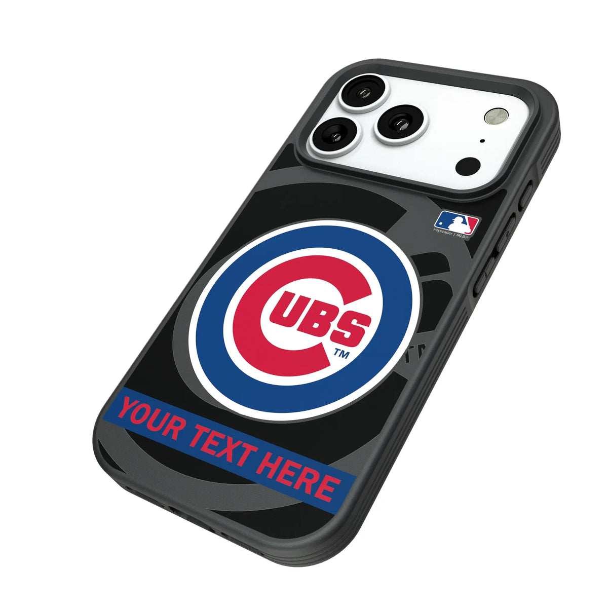 Chicago Cubs Personalized Tilt iPhone Bump Phone Case for Apple iPhone - Isometric View#Device_iPhone 18 Pro