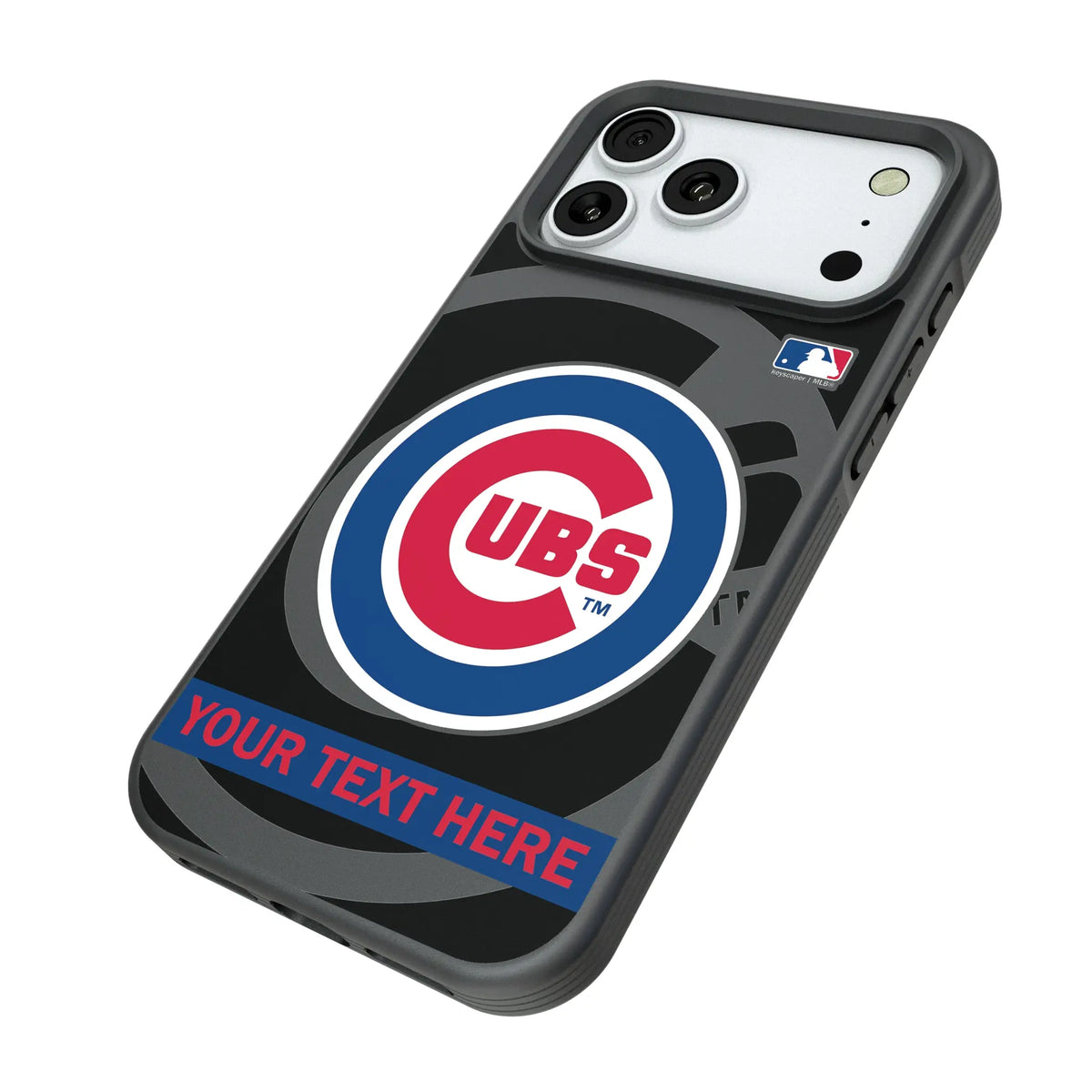 Chicago Cubs Personalized Tilt iPhone Bump Phone Case for Apple iPhone - Isometric View#Device_iPhone 18 Pro Max