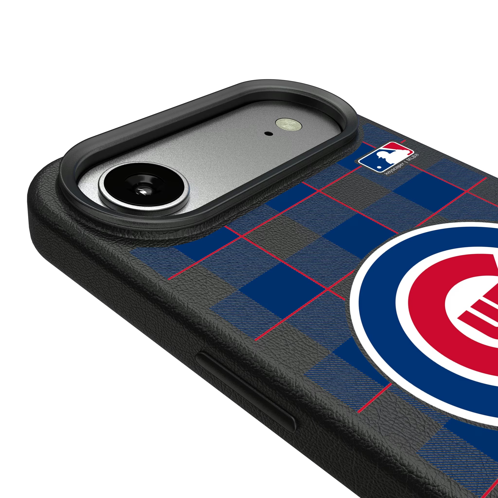 Chicago Cubs Plaid iPhone MagSafe Compatible Phone Case for Apple iPhone - Detail#Device_iPhone Air