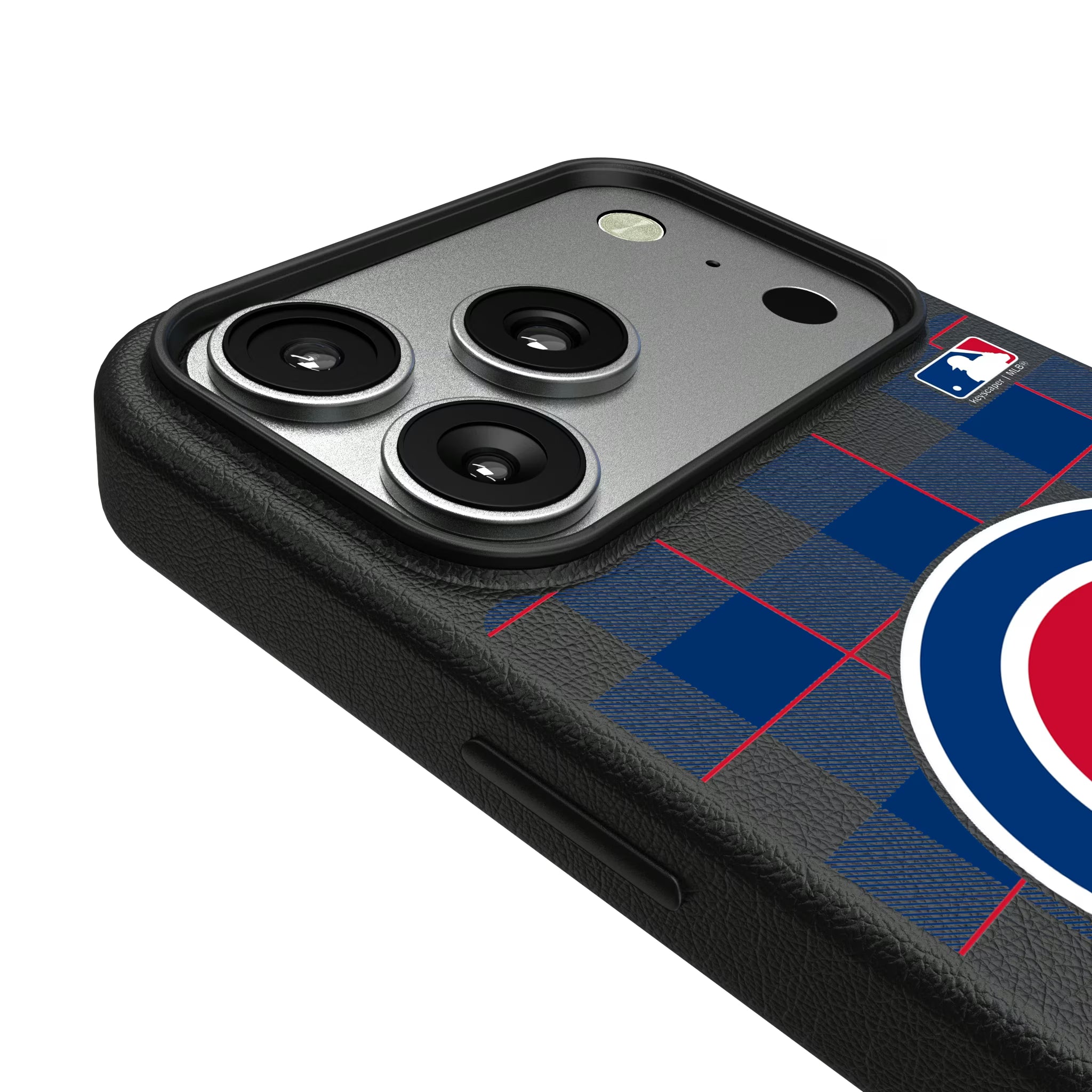 Chicago Cubs Plaid iPhone MagSafe Compatible Phone Case for Apple iPhone - Detail#Device_iPhone 17 Pro