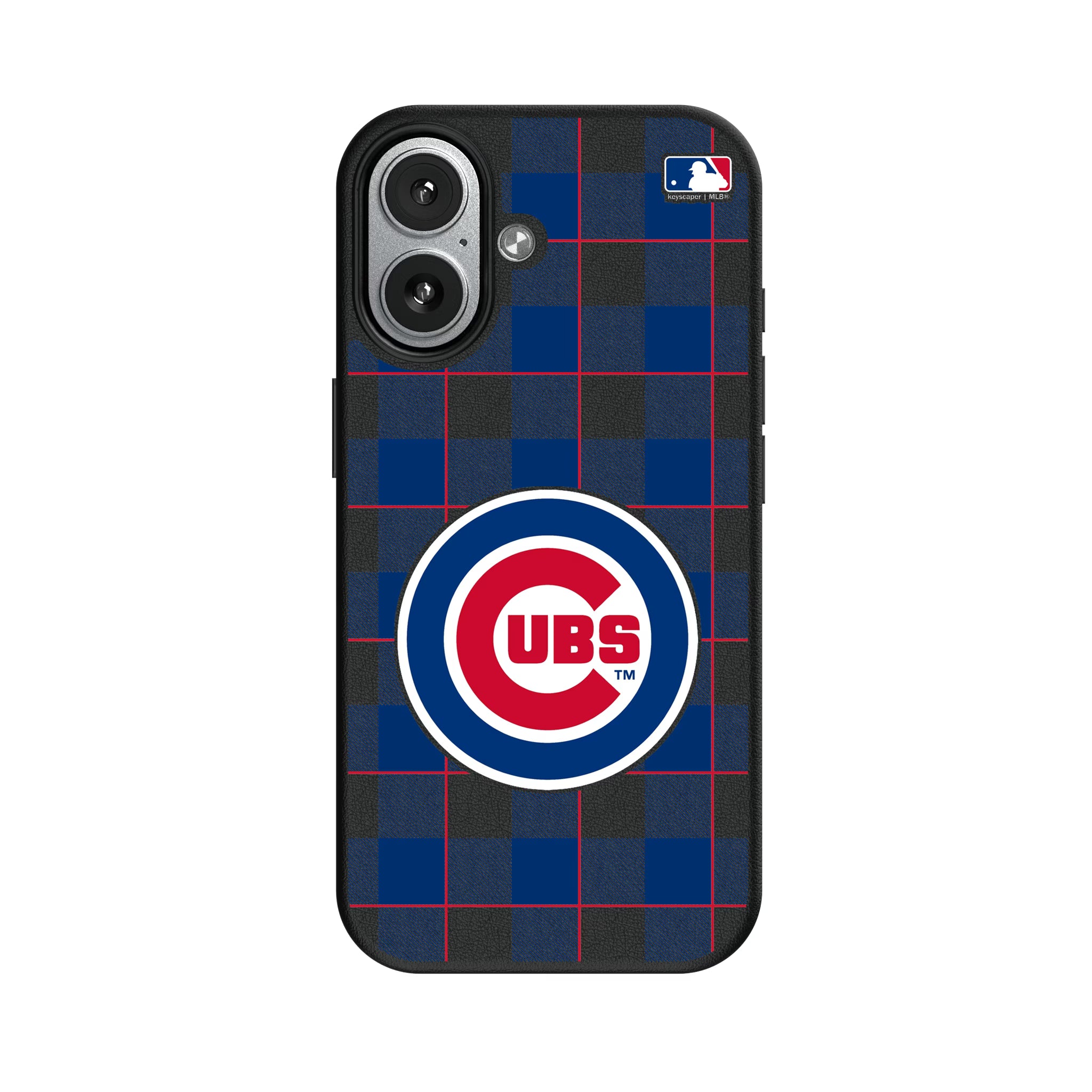 Chicago Cubs Plaid iPhone MagSafe Compatible Phone Case for Apple iPhone#Device_iPhone 17