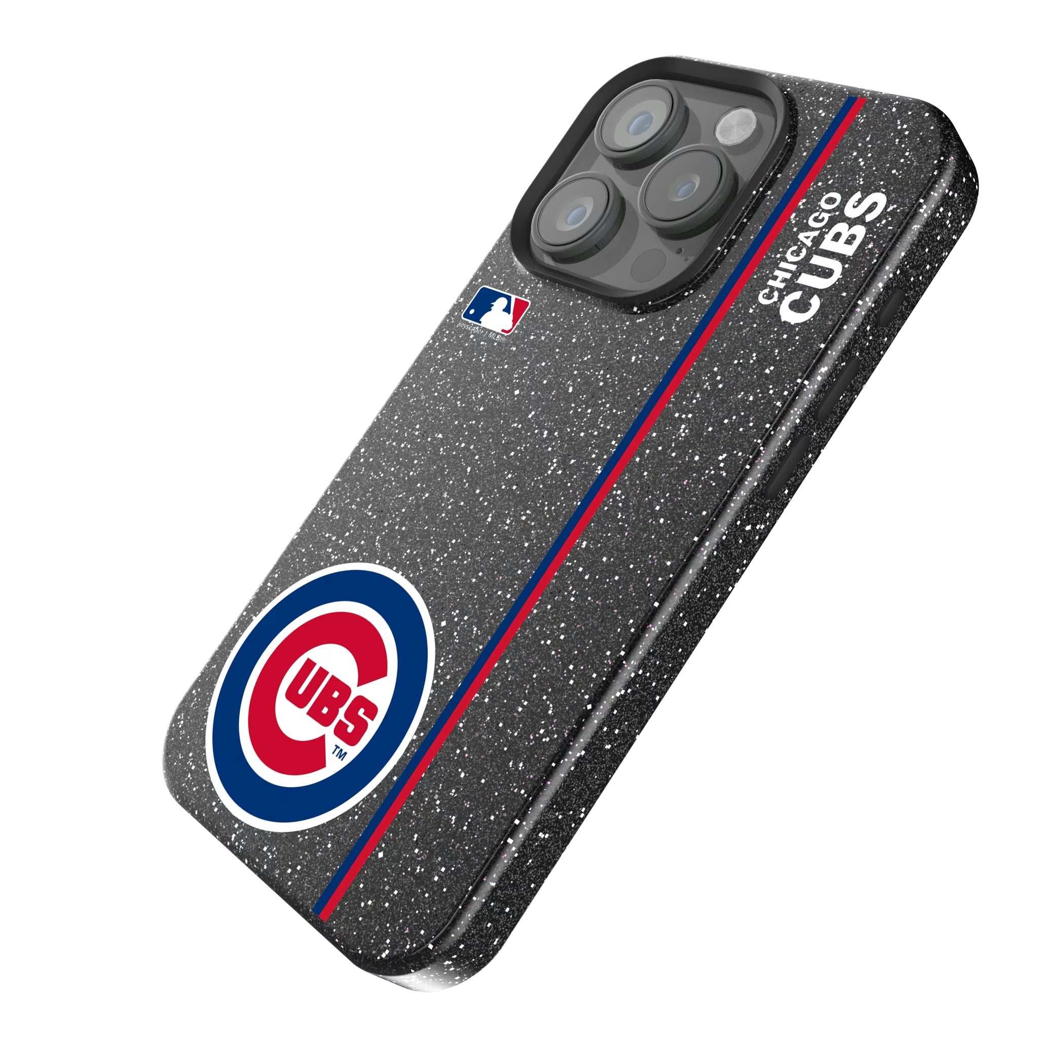 Chicago Cubs Sidebar iPhone Bling Phone Case for Apple iPhone - Isometric View