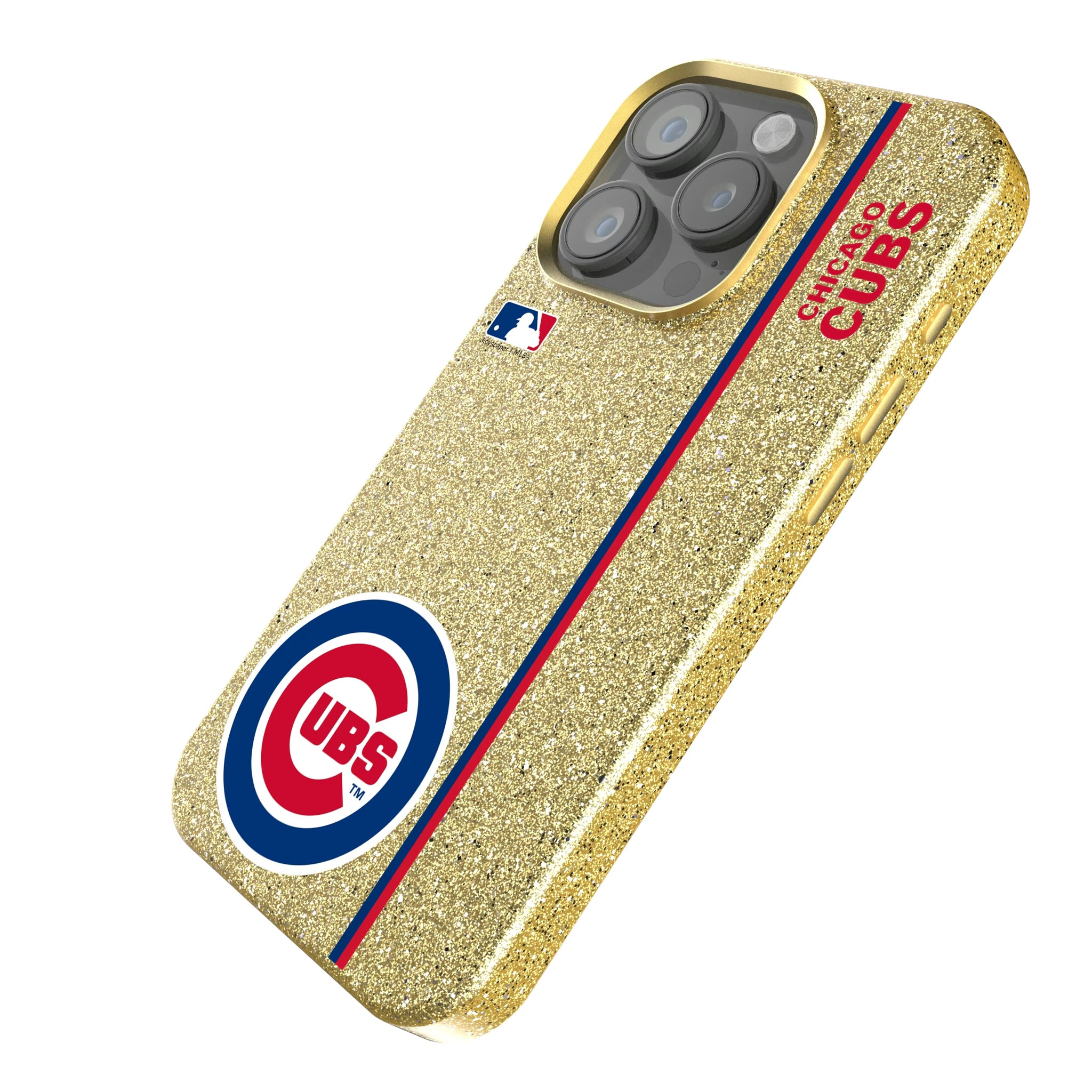 Chicago Cubs Sidebar iPhone Bling Phone Case for Apple iPhone - Isometric View