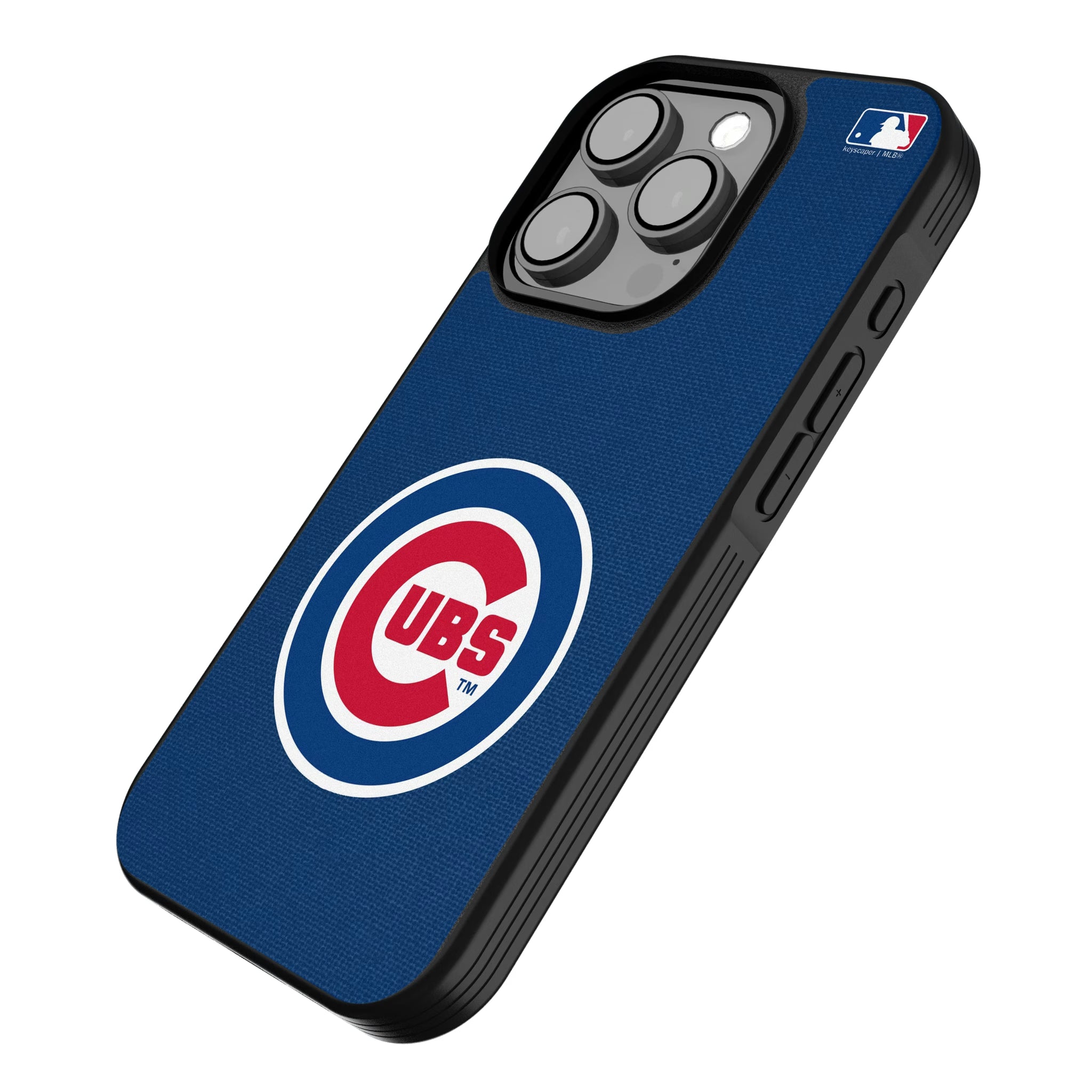 Chicago Cubs Solid iPhone Bump Phone Case for Apple iPhone - Isometric View