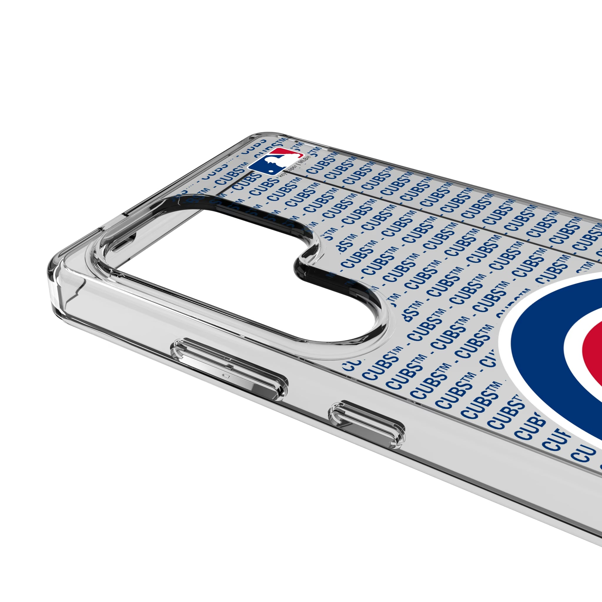 Chicago Cubs Text Backdrop Galaxy Clear Phone Case for Samsung Galaxy - Detail