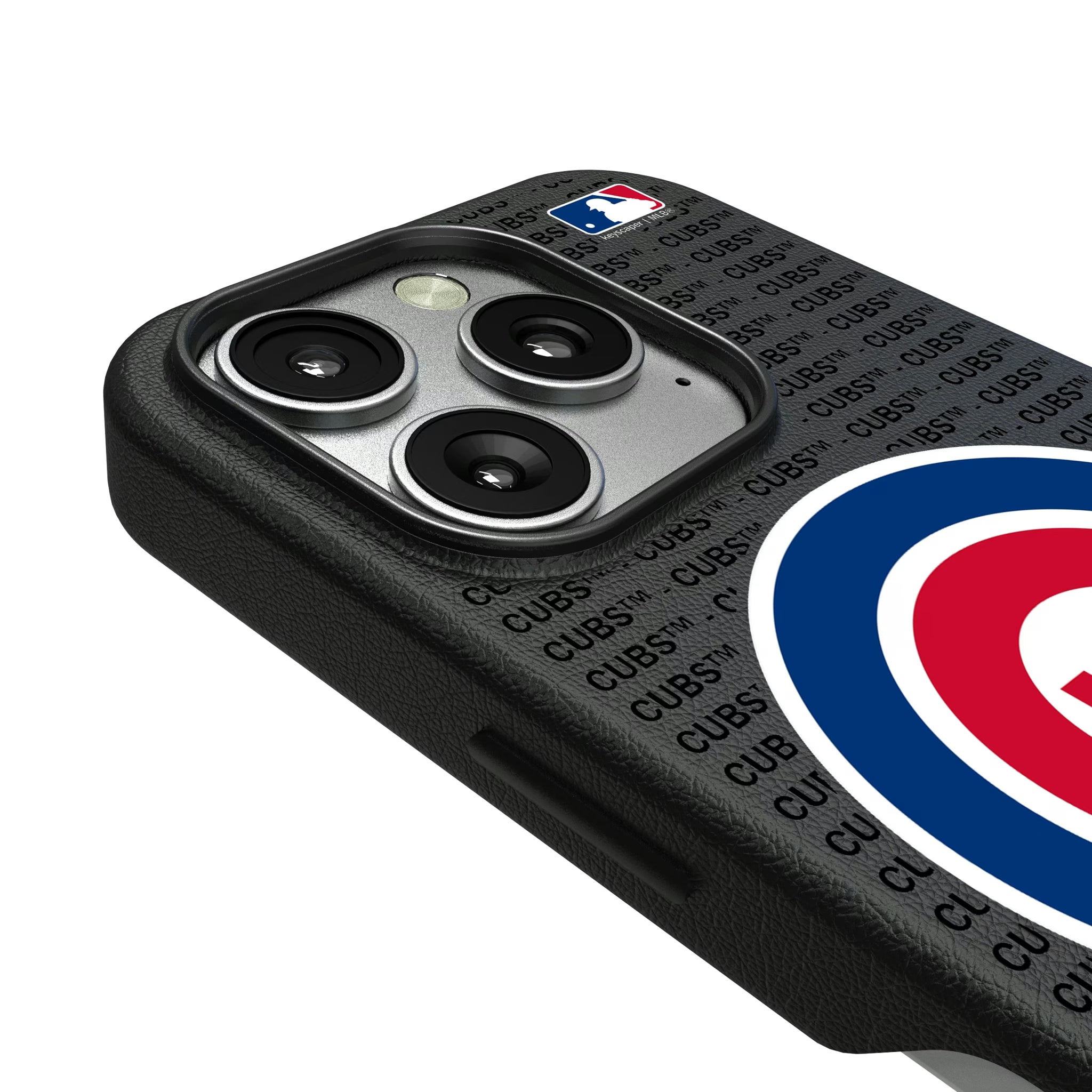 Chicago Cubs Text Backdrop iPhone MagSafe Compatible Phone Case for Apple iPhone - Detail