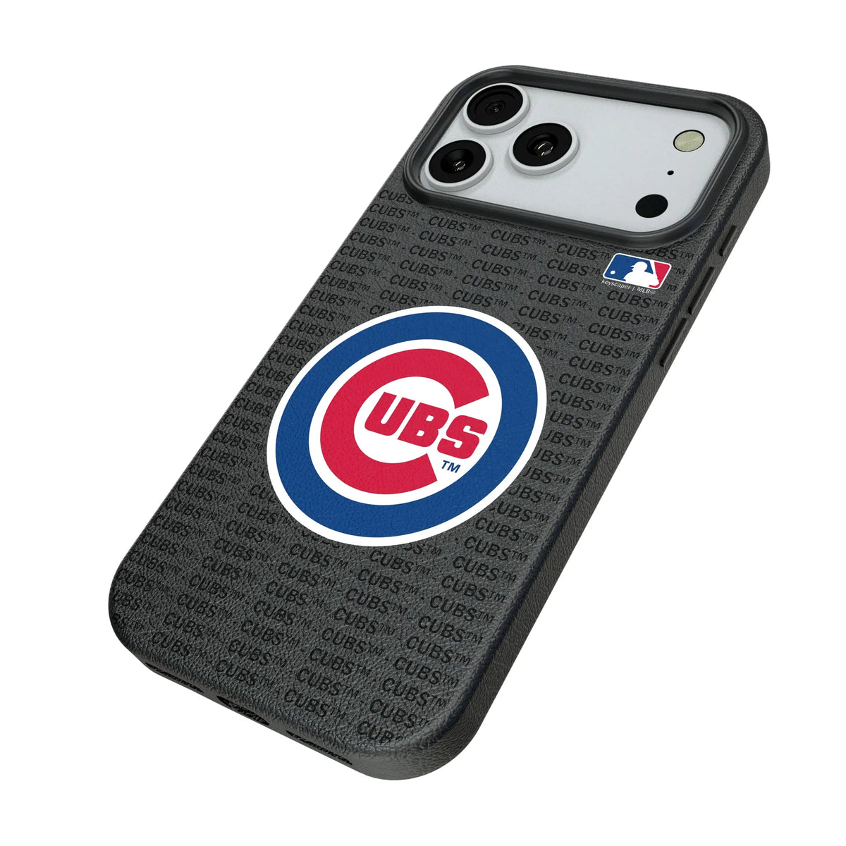 Chicago Cubs Text Backdrop iPhone MagSafe Compatible Phone Case for Apple iPhone - Isometric View#Device_iPhone 18 Pro Max