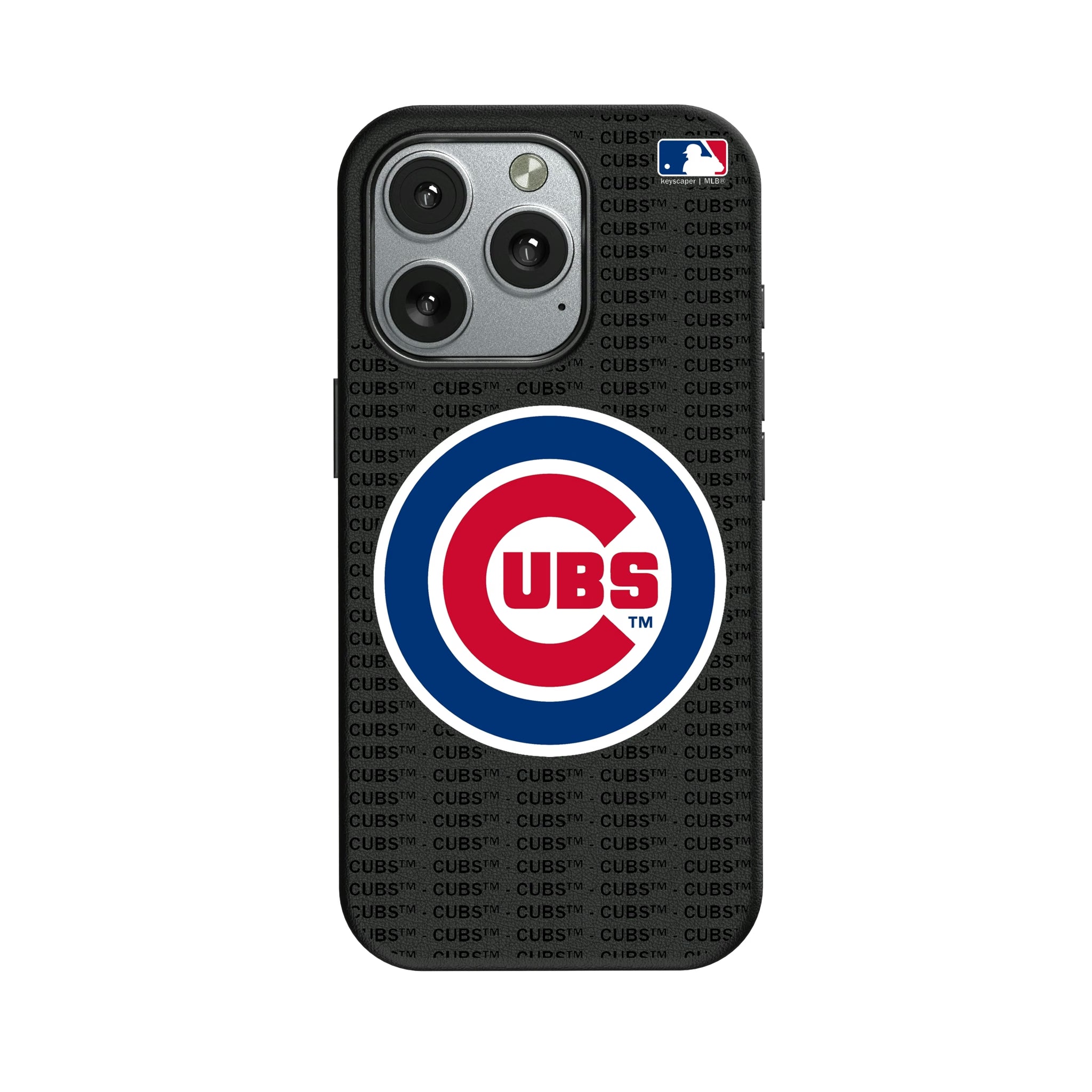 Chicago Cubs Text Backdrop iPhone MagSafe Compatible Phone Case for Apple iPhone