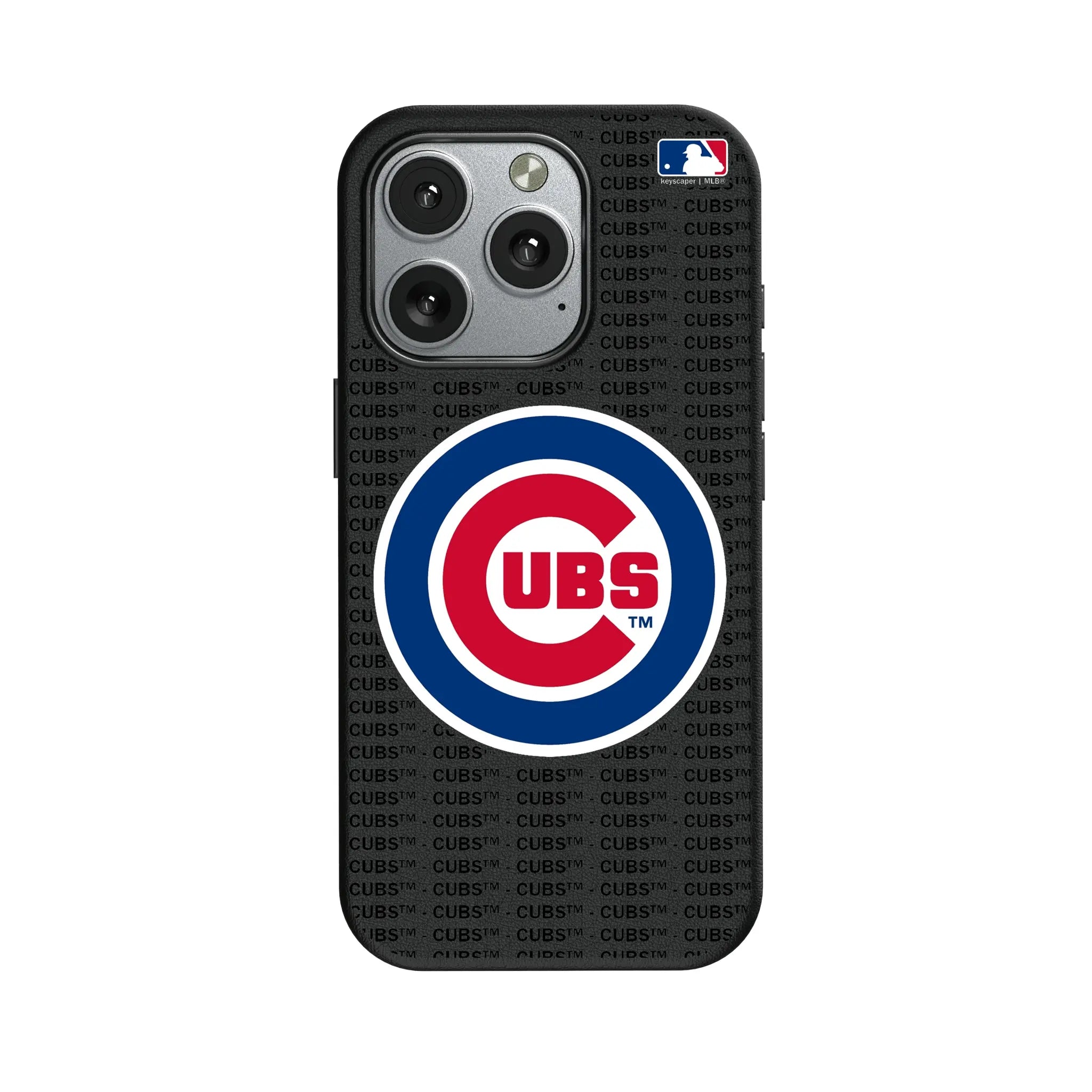Chicago Cubs Text Backdrop iPhone MagSafe Compatible Phone Case for Apple iPhone