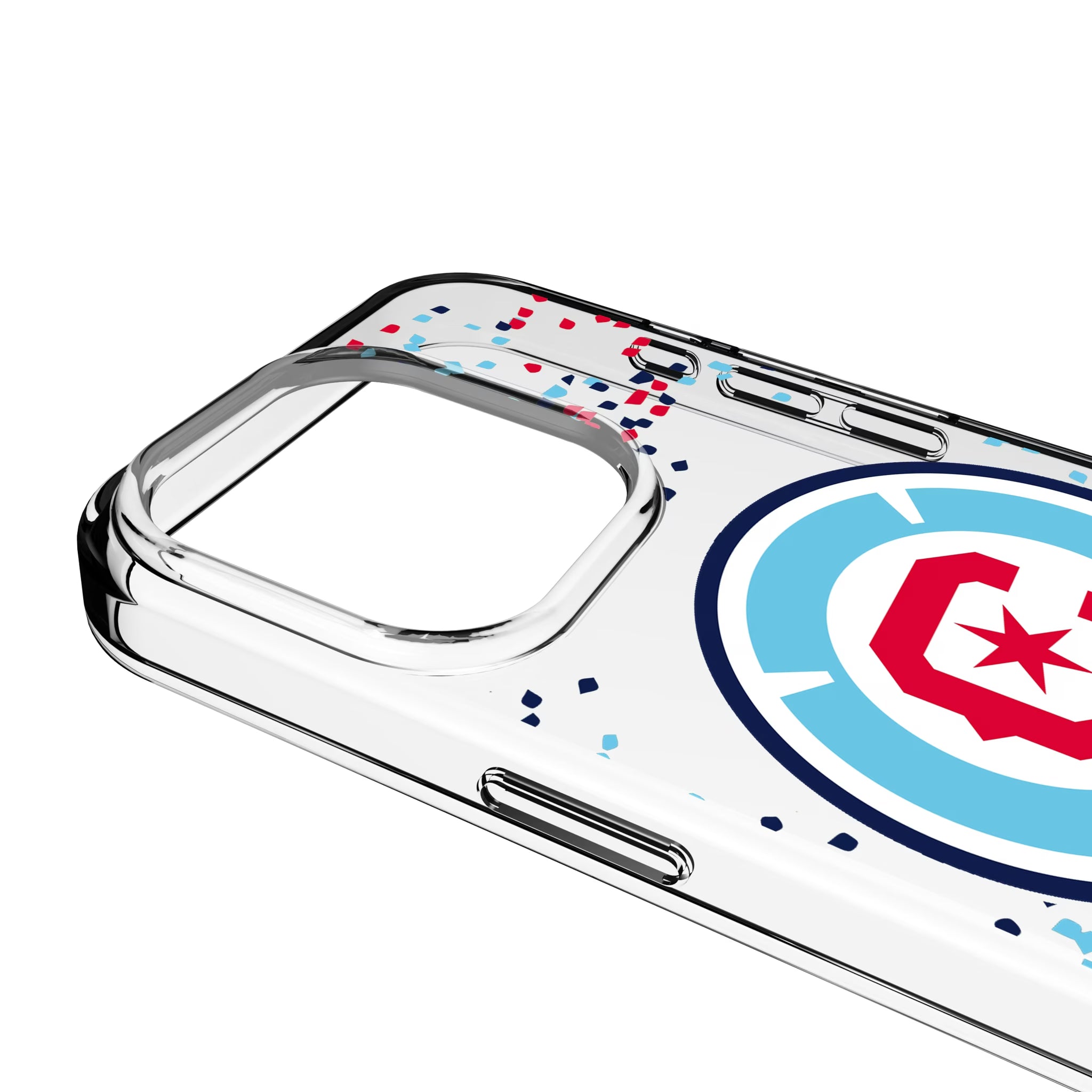 Chicago Fire Confetti iPhone Clear Phone Case for Apple iPhone - Detail
