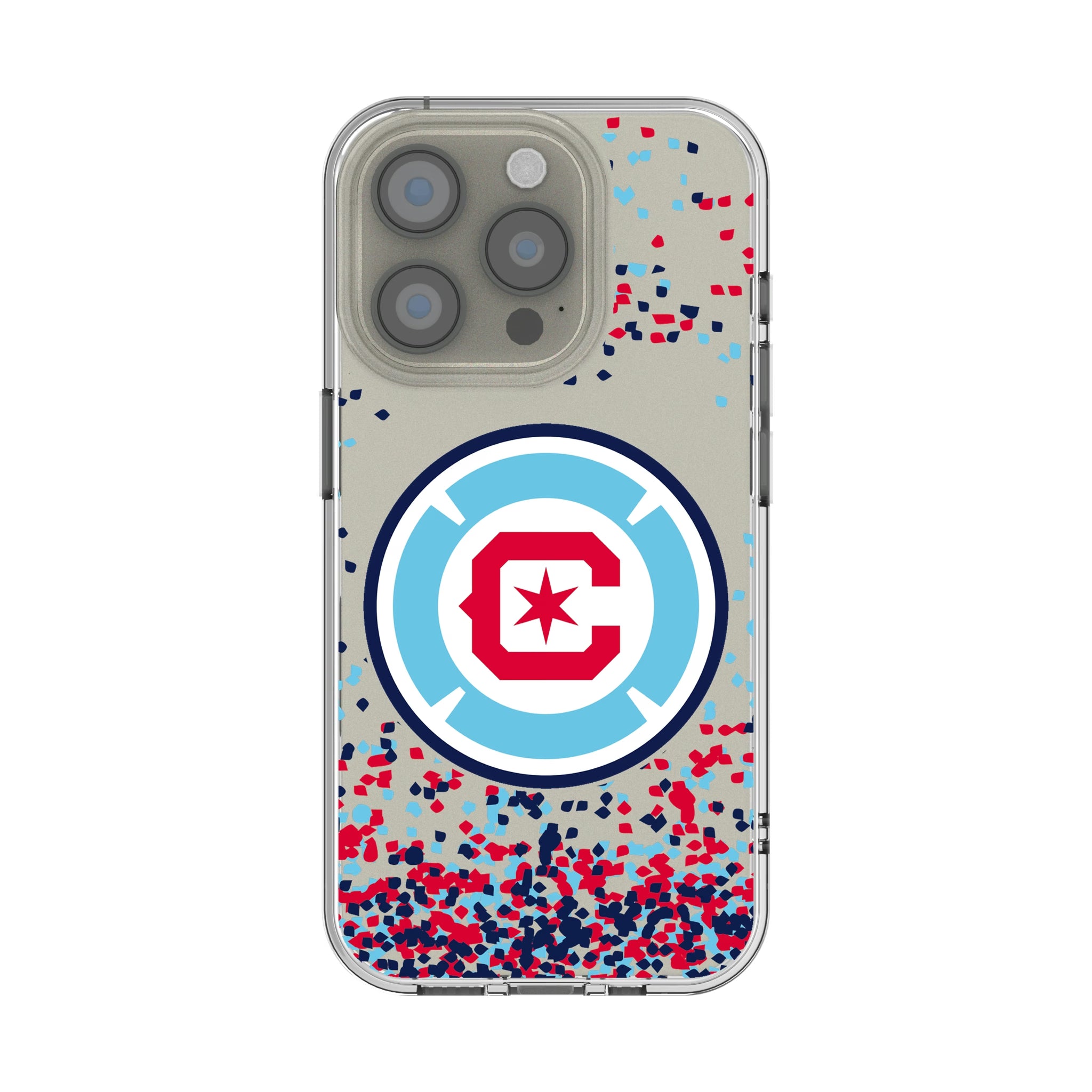 Chicago Fire Confetti iPhone Clear Phone Case for Apple iPhone