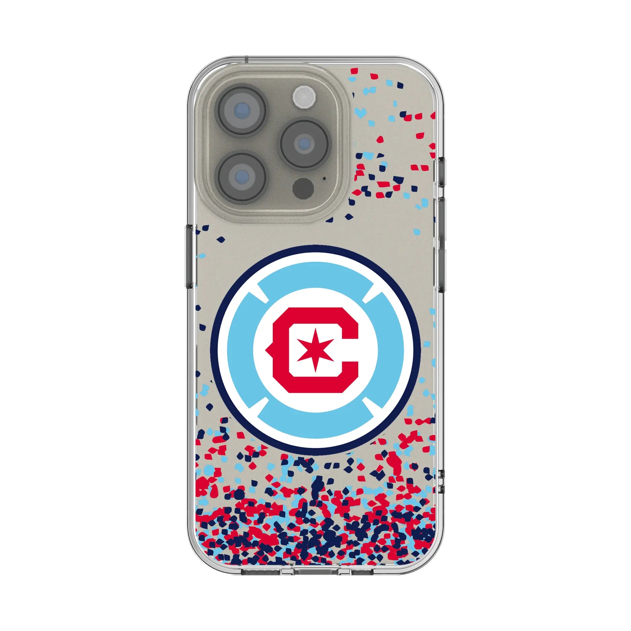 Chicago Fire Confetti iPhone Clear Phone Case for Apple iPhone