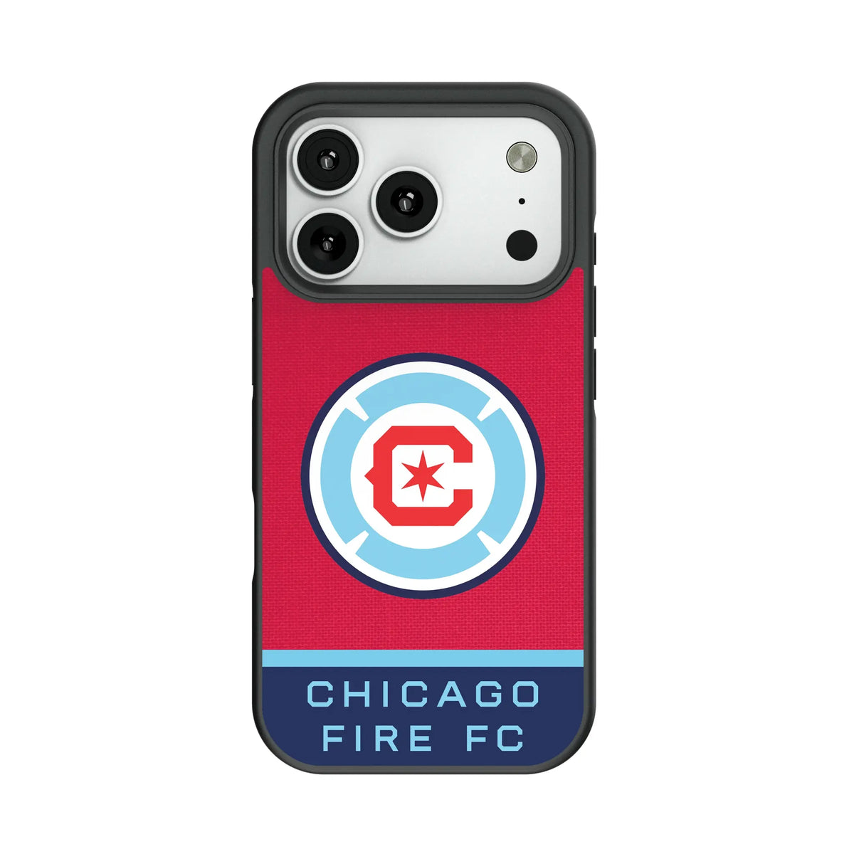 Chicago Fire Endzone Solid Bump Phone Case for Apple iPhone
