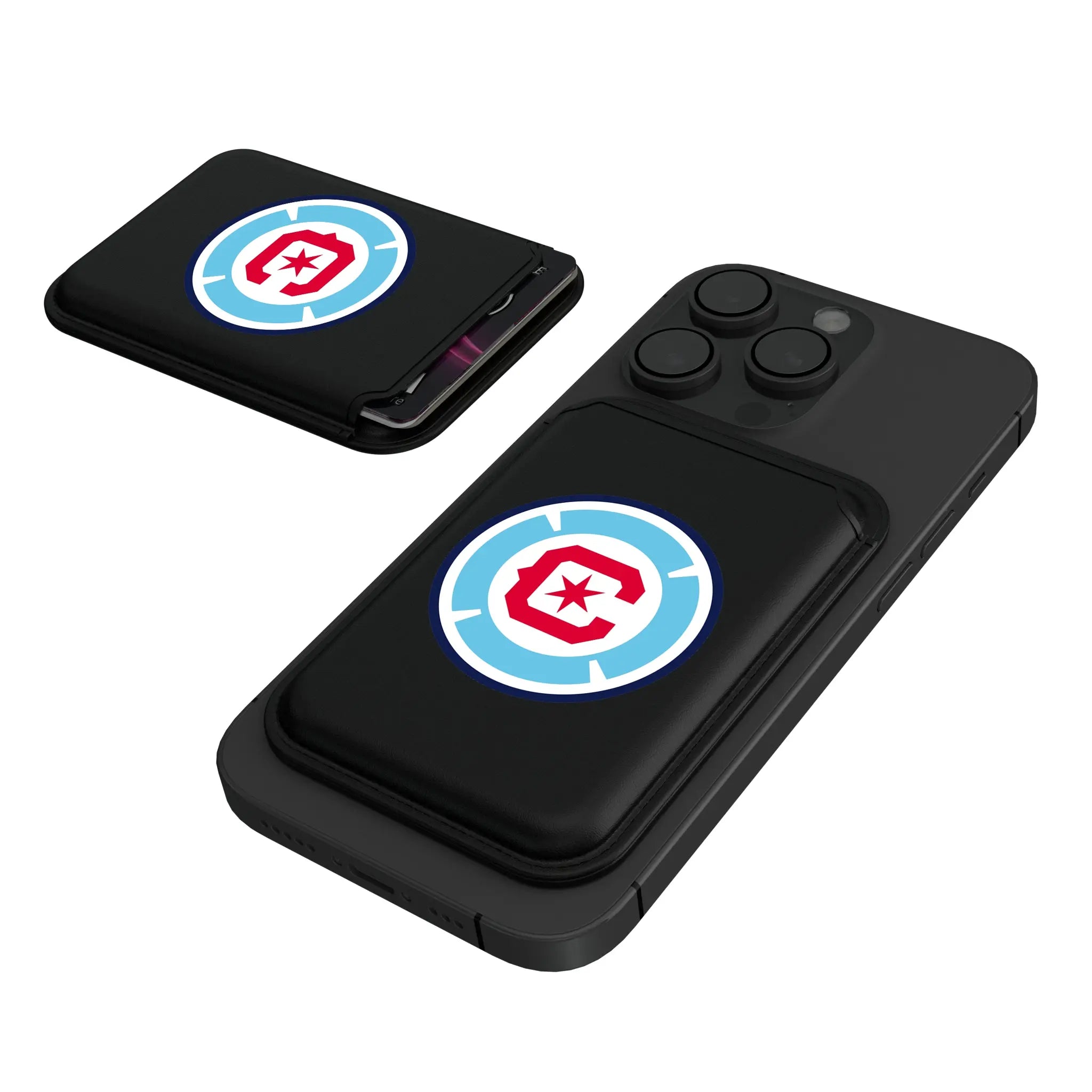 Chicago Fire Insignia Black Magnetic Credit Card Wallet