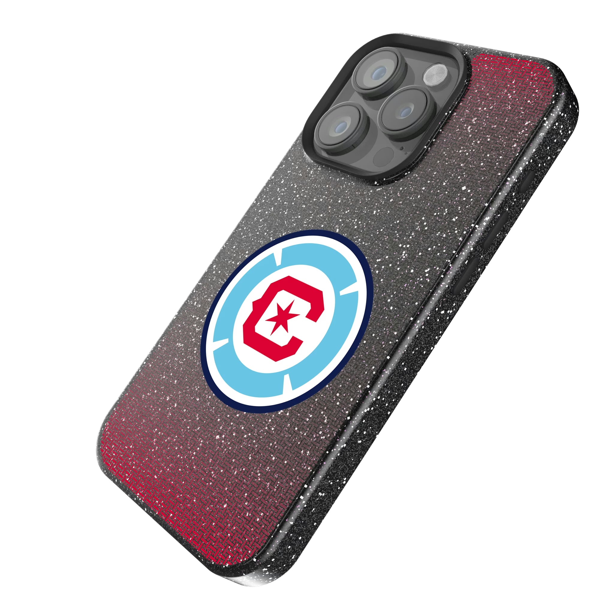 Chicago Fire Linen iPhone Bling Phone Case for Apple iPhone - Isometric View