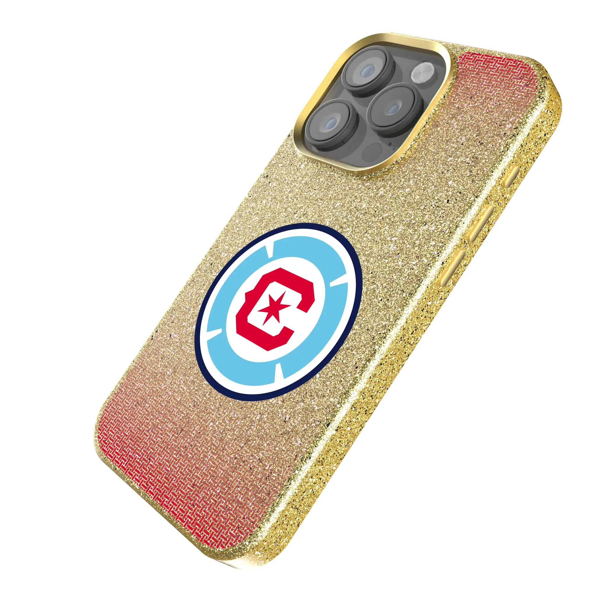 Chicago Fire Linen iPhone Bling Phone Case for Apple iPhone - Isometric View