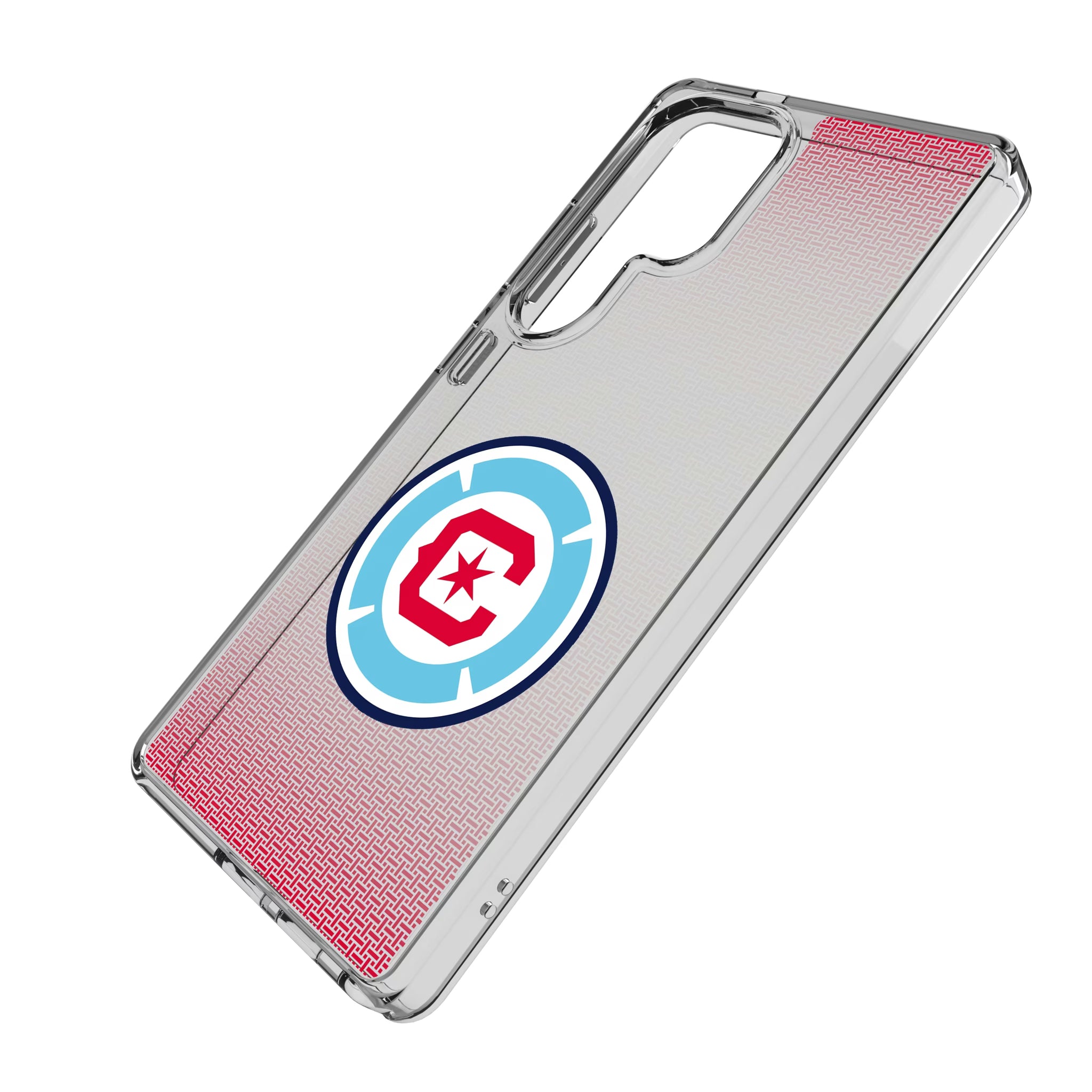 Chicago Fire Linen Galaxy Clear Phone Case for Samsung Galaxy - Isometric View