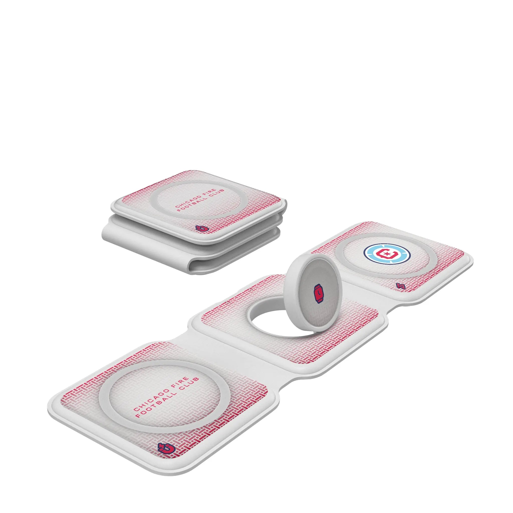 Chicago Fire Linen Foldable 3 in 1 Charger