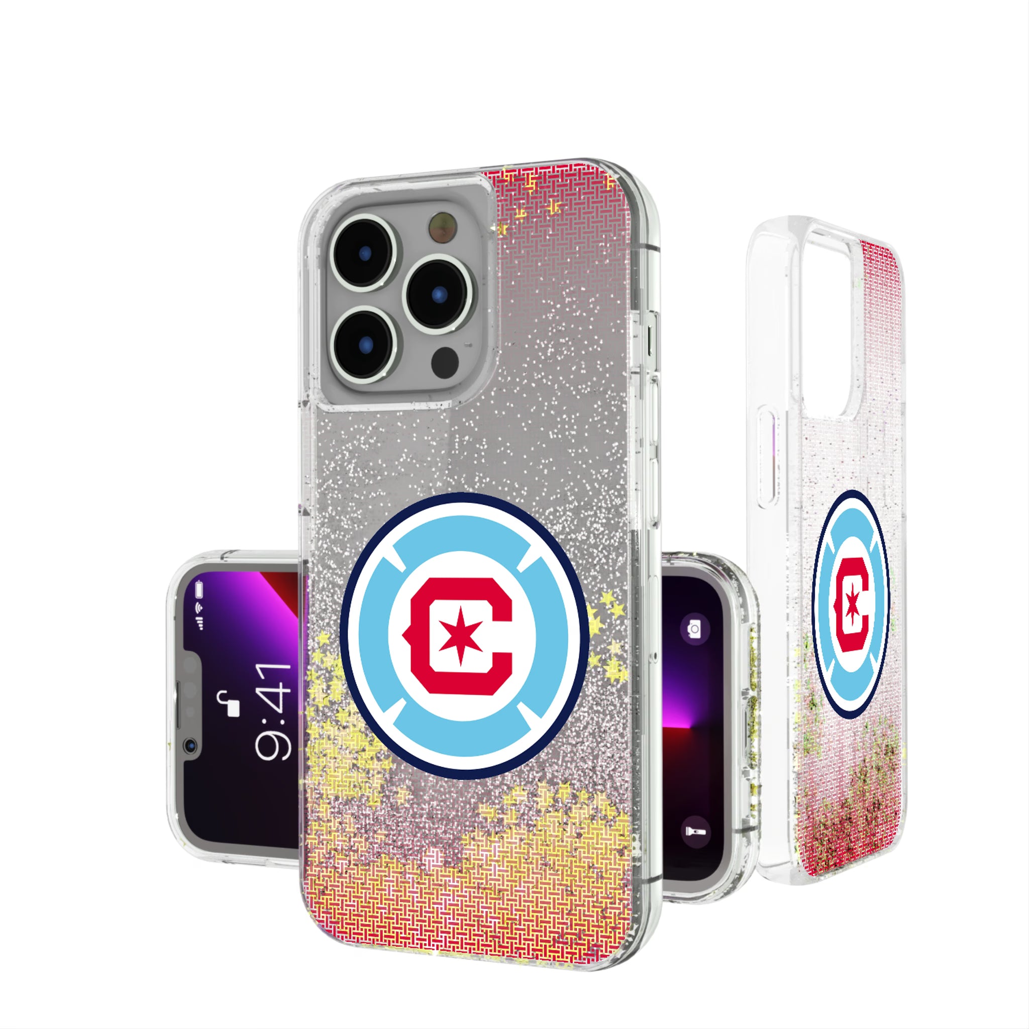 Chicago Fire Linen iPhone Glitter Phone Case for Apple iPhone